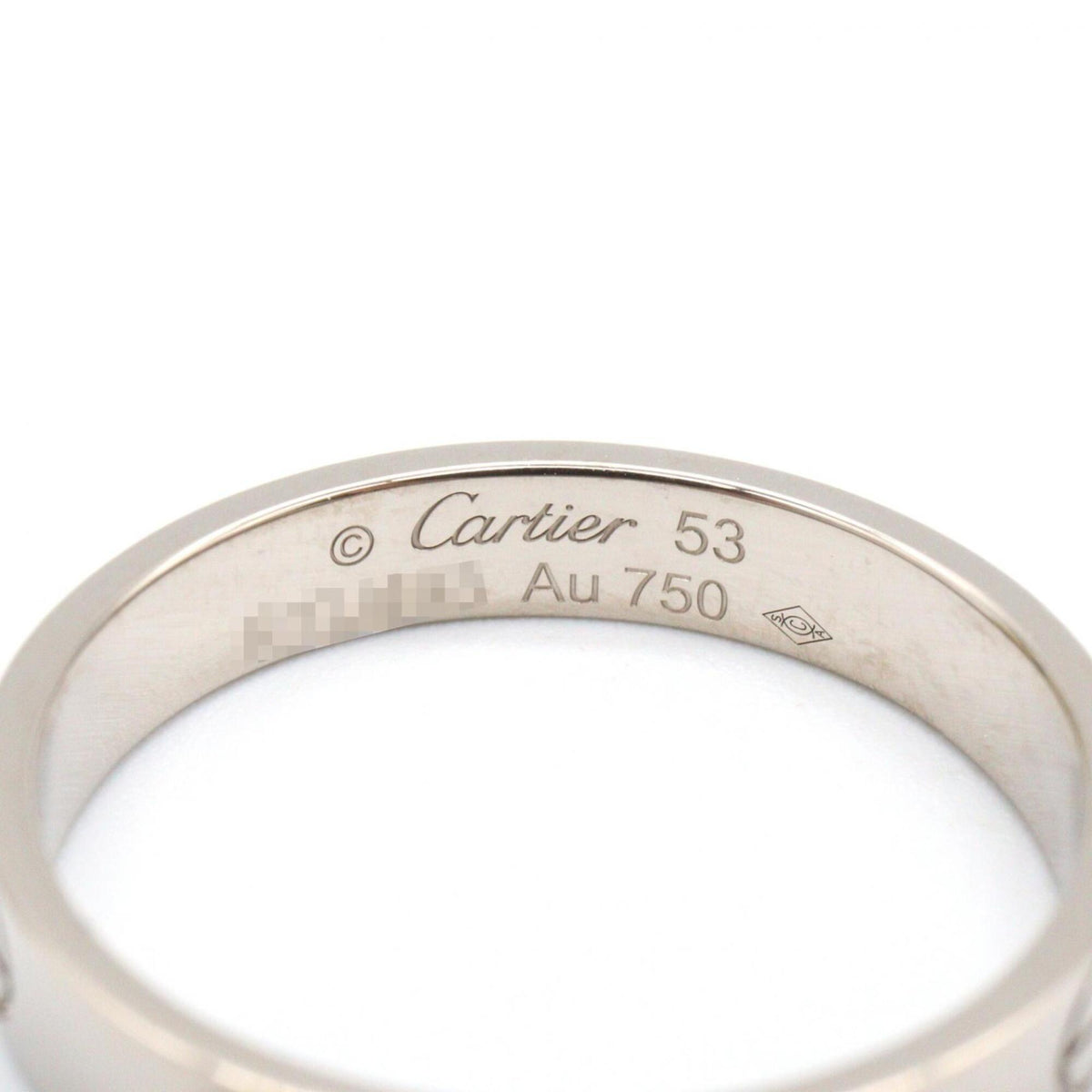 Cartier Silver White Gold (18K) Band Ring (Pre-Owned)