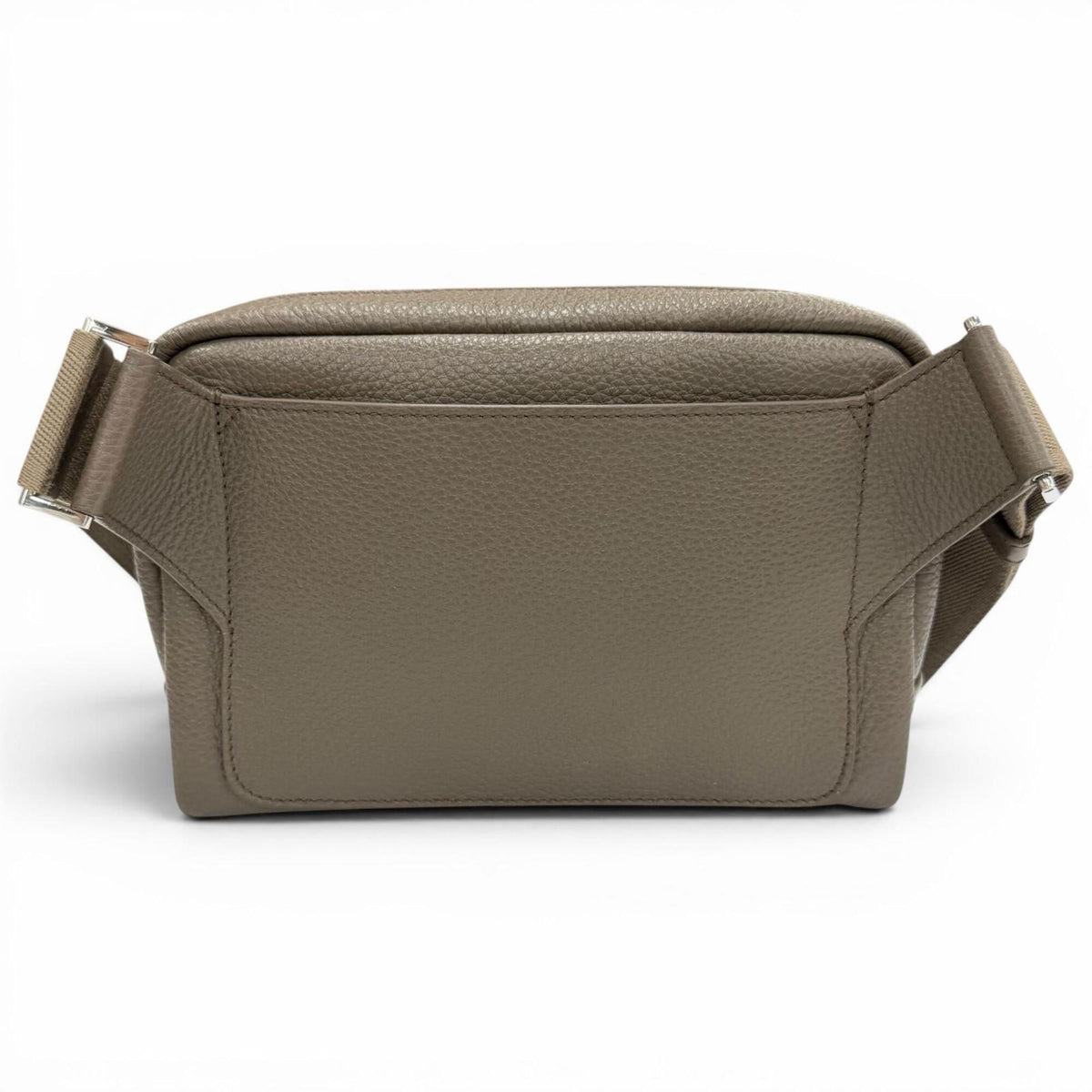 Prada Grayish Leather Shoulder Bag (Pre-Owned)