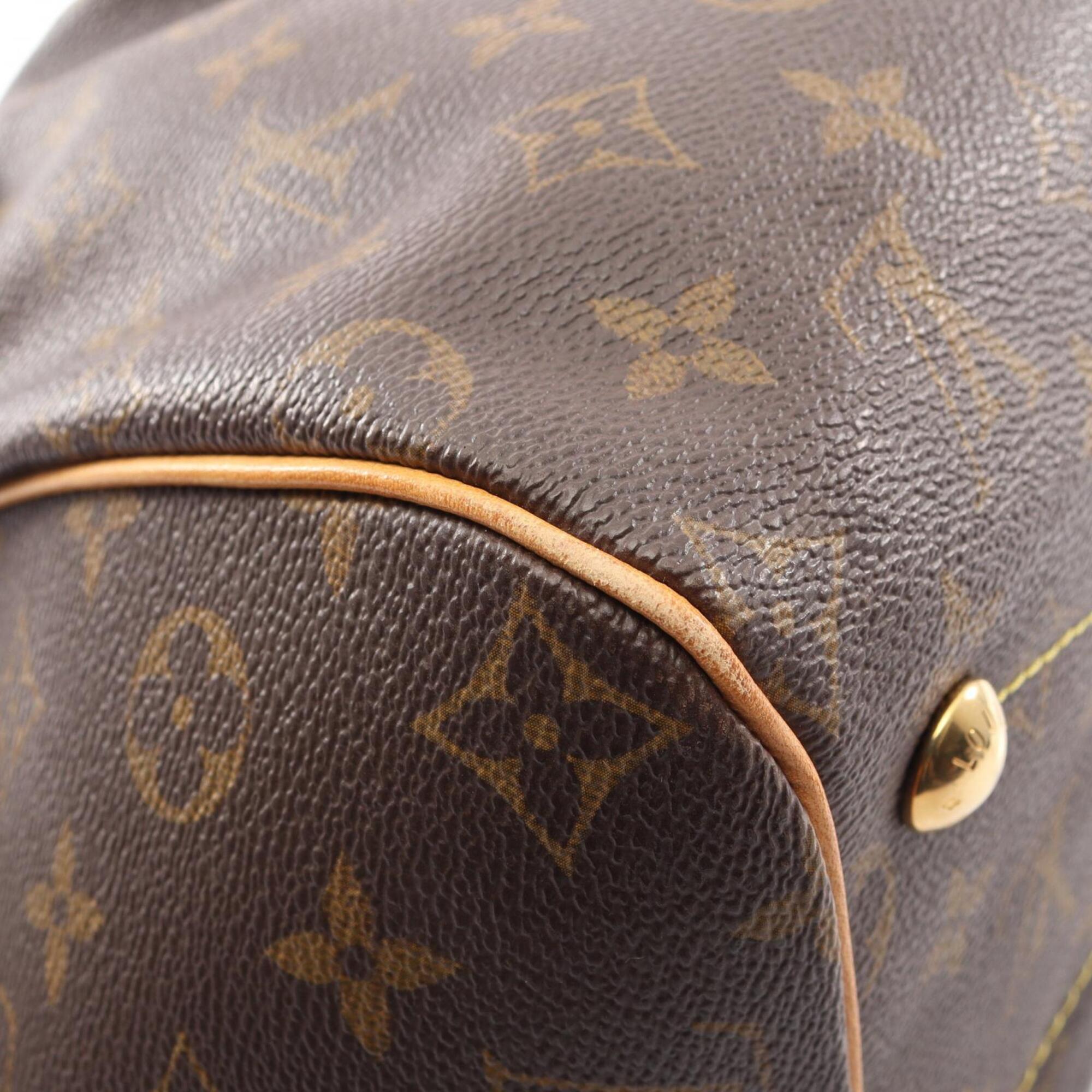Louis Vuitton Brown Monogram Coated Canvas Leather Handbag (Pre-Owned)