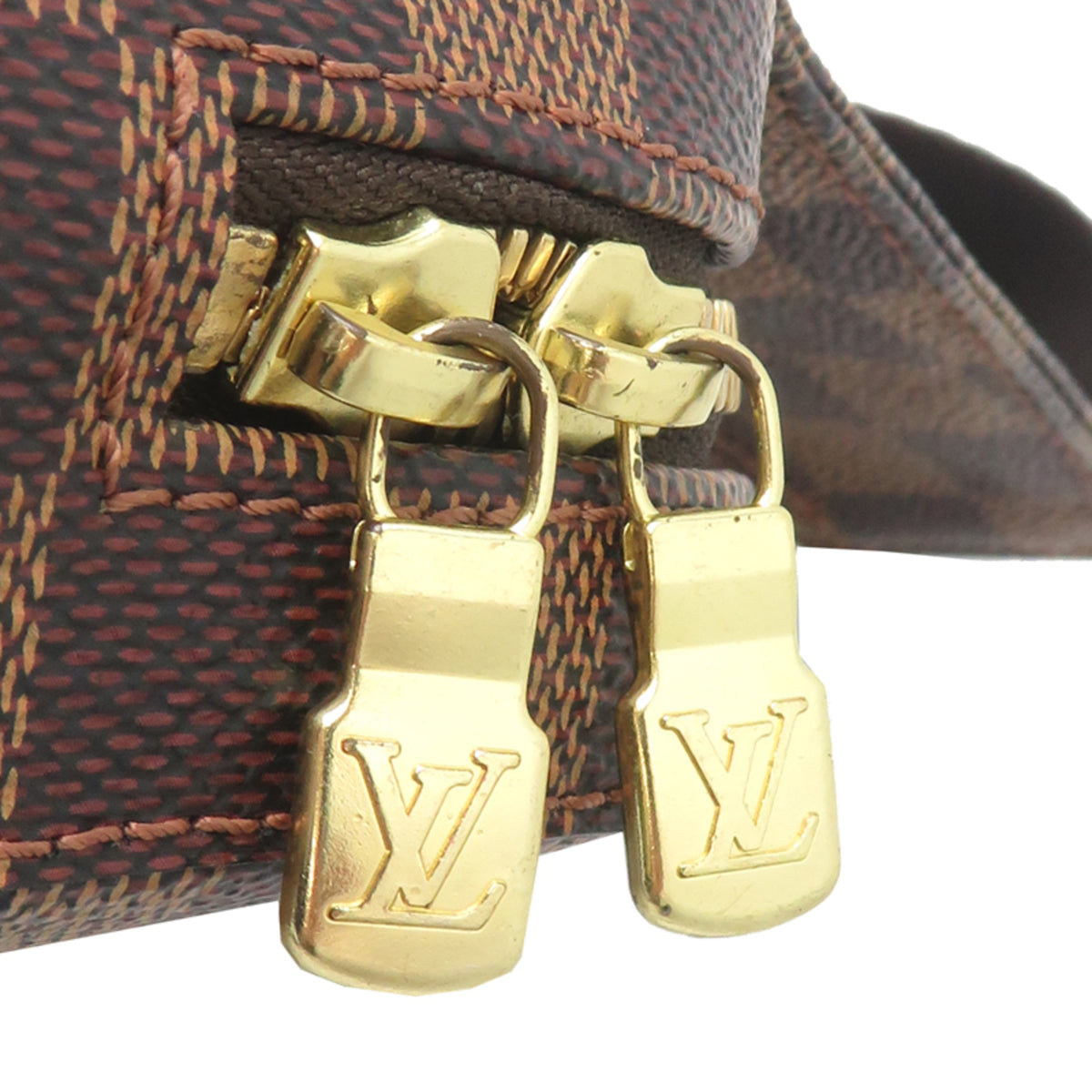 Louis Vuitton Brown Damier Canvas Sling Bag (Pre-Owned)