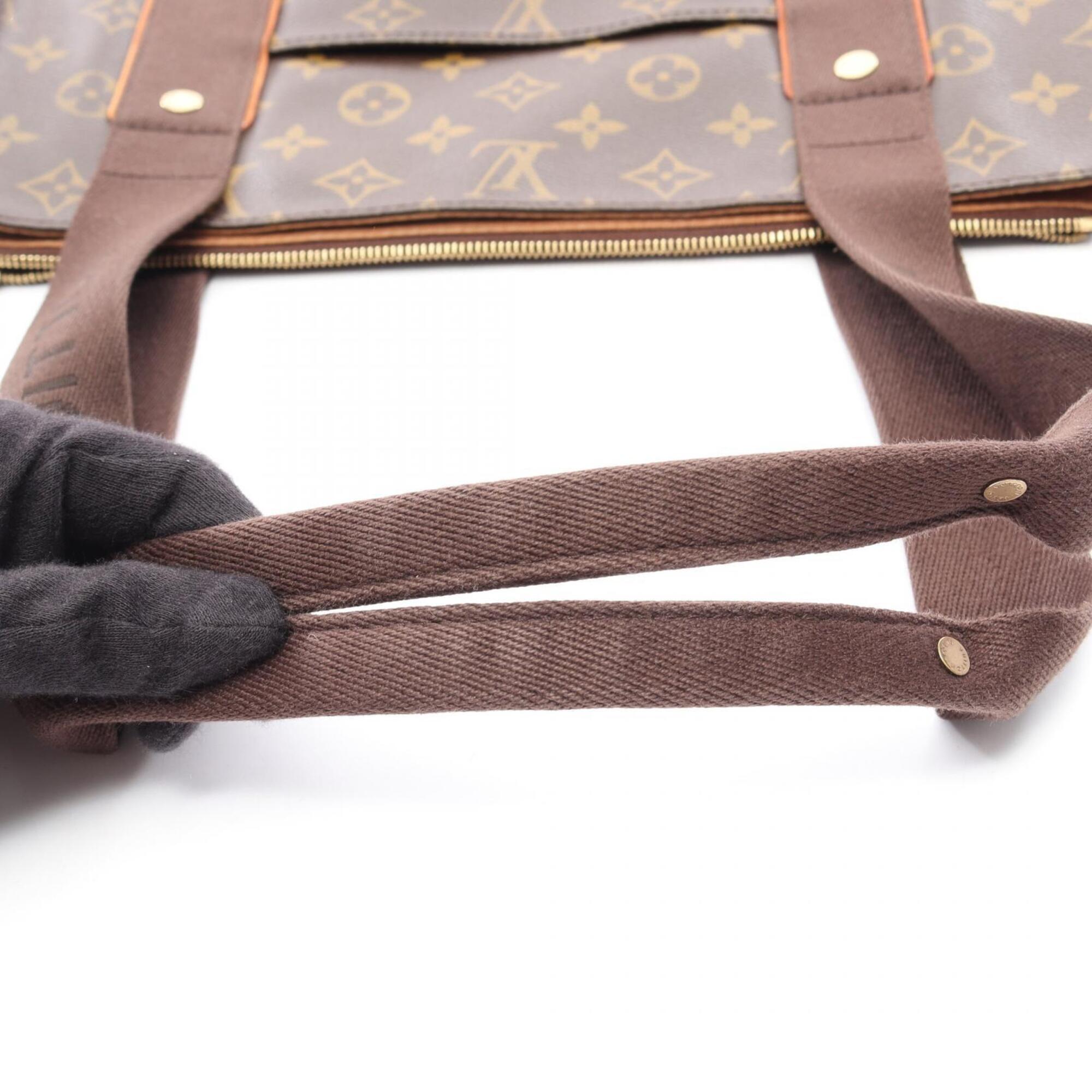 Louis Vuitton Monogram Brown Monogram Leather Tote Bag (Pre-Owned)