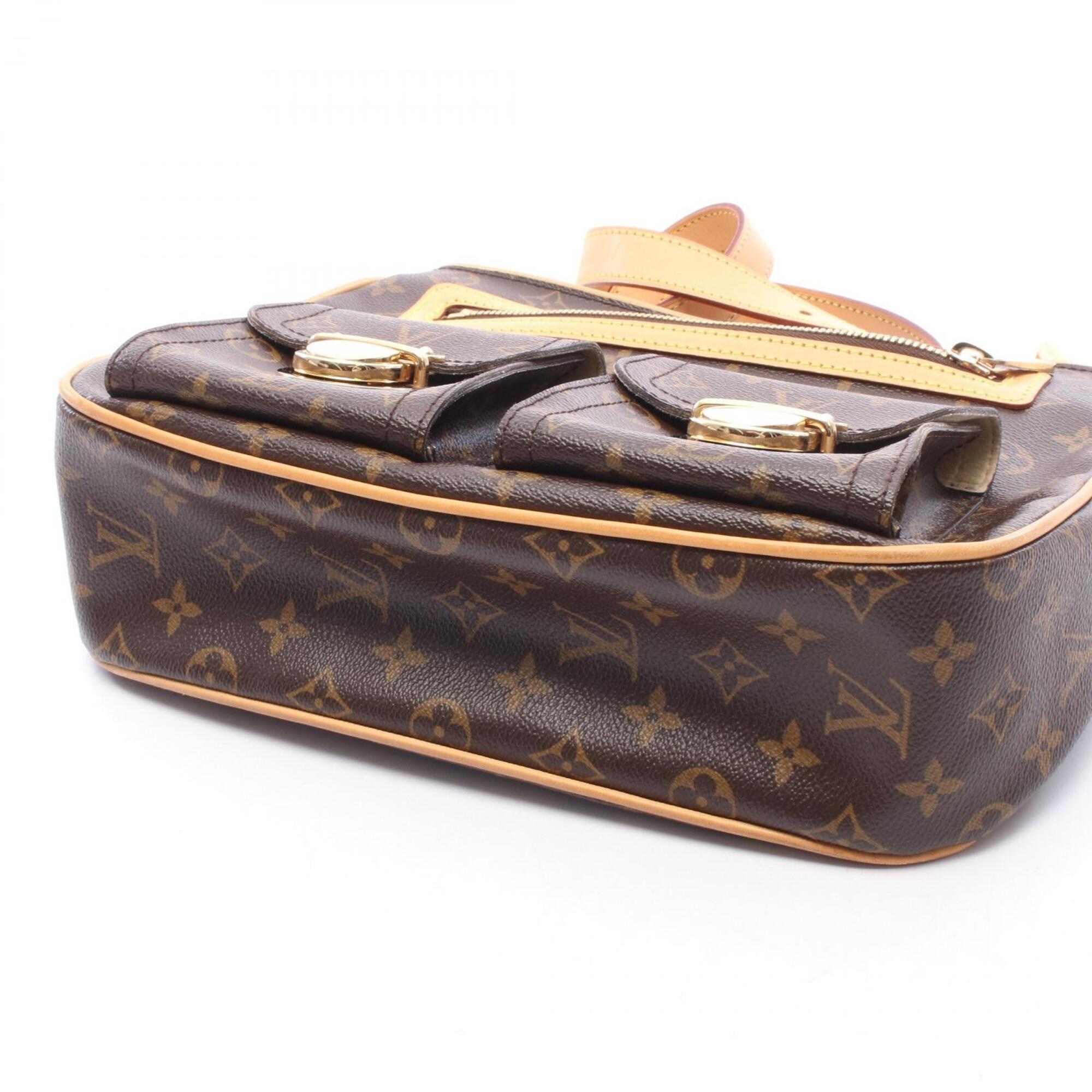 Louis Vuitton Brown Pvc Coated Canvas Leather Handbag Shoulder Bag (Pre-Owned)