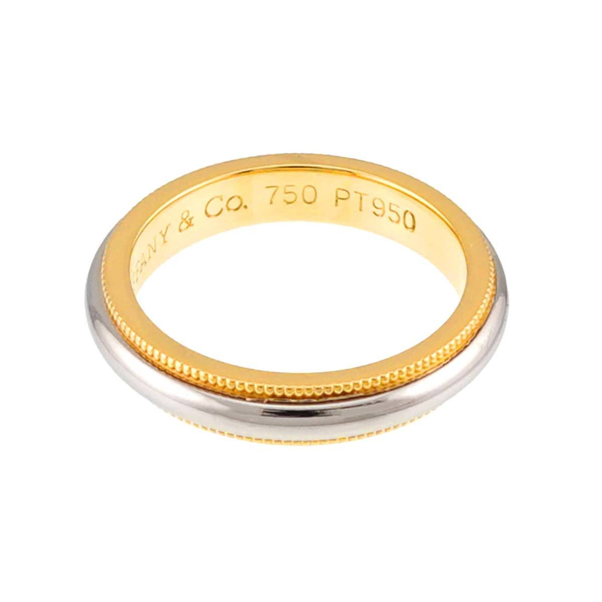 Tiffany Yellow Gold (18K) Platinum 950 Band Ring (Pre-Owned)
