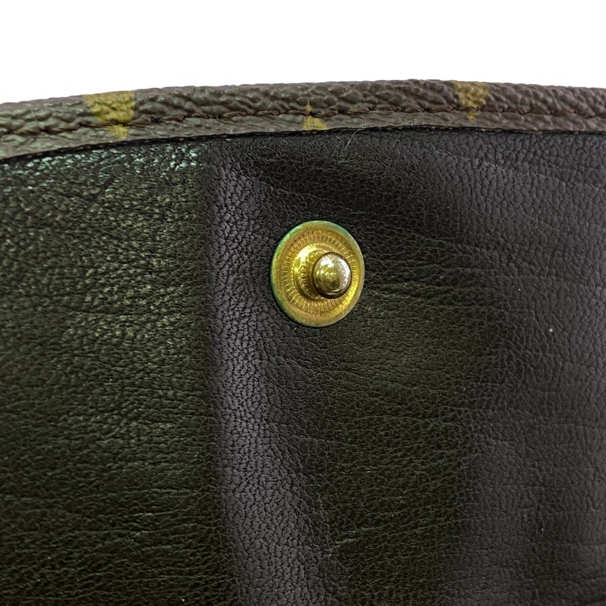 Louis Vuitton Brown Leather Long Wallet (Bi-Fold) (Pre-Owned)