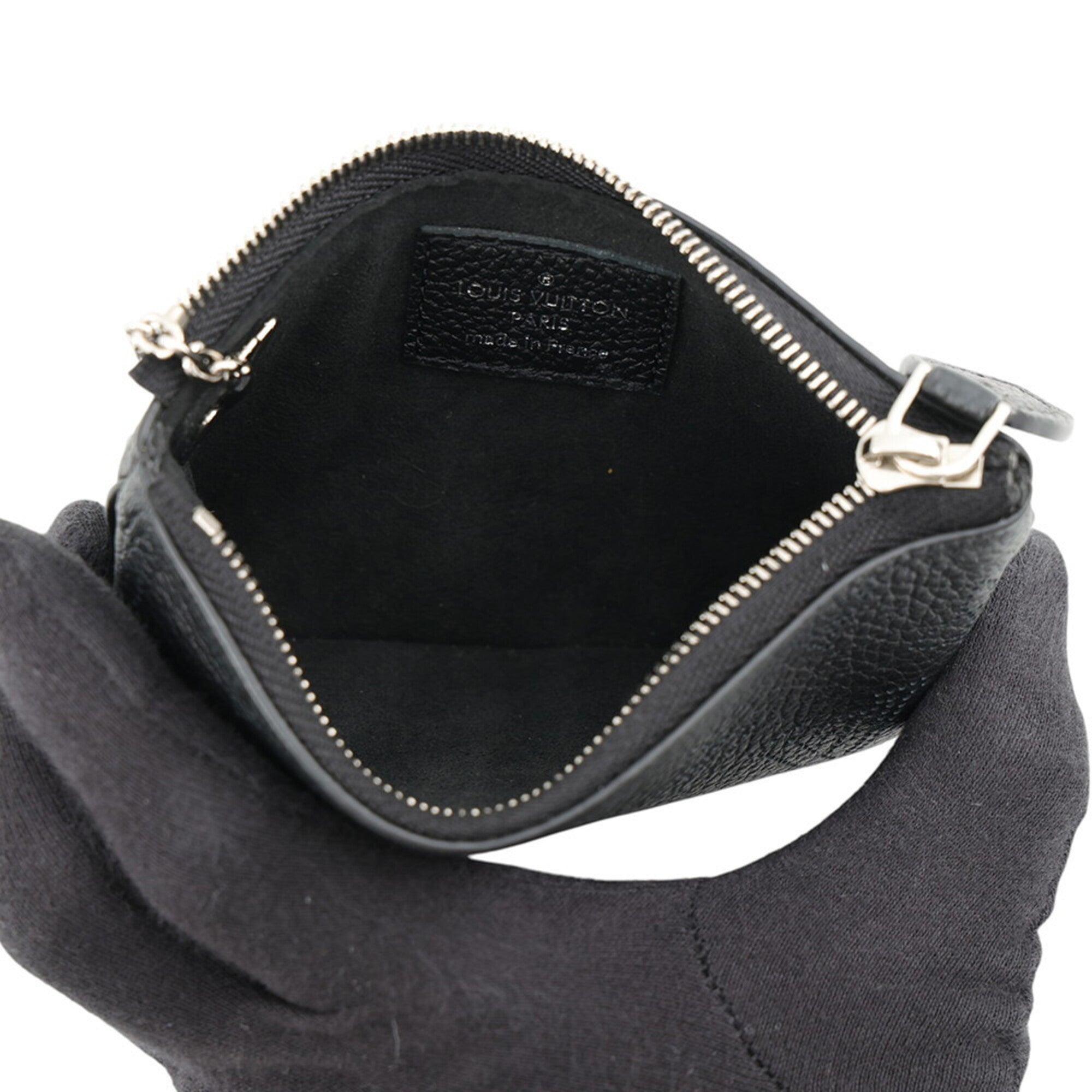 Louis Vuitton Mahina Black Noir Mahina Leather Coin Purse/Coin Case (Pre-Owned)