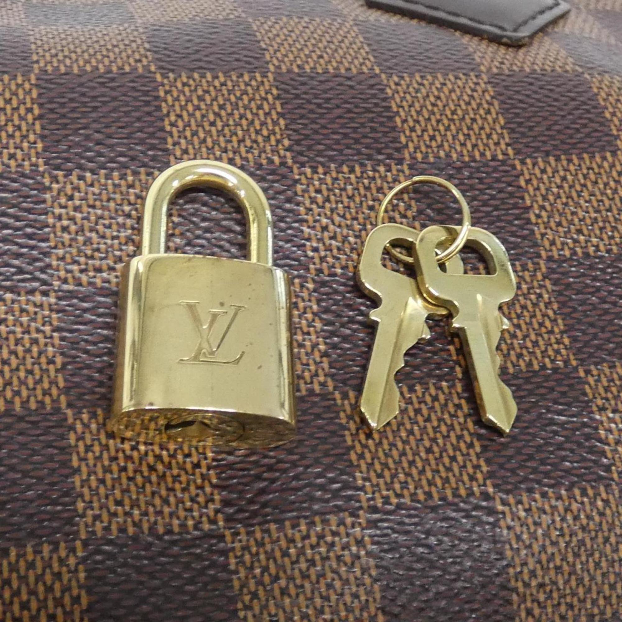 Louis Vuitton Damier Ebene Coated Canvas Boston Bag (Pre-Owned)