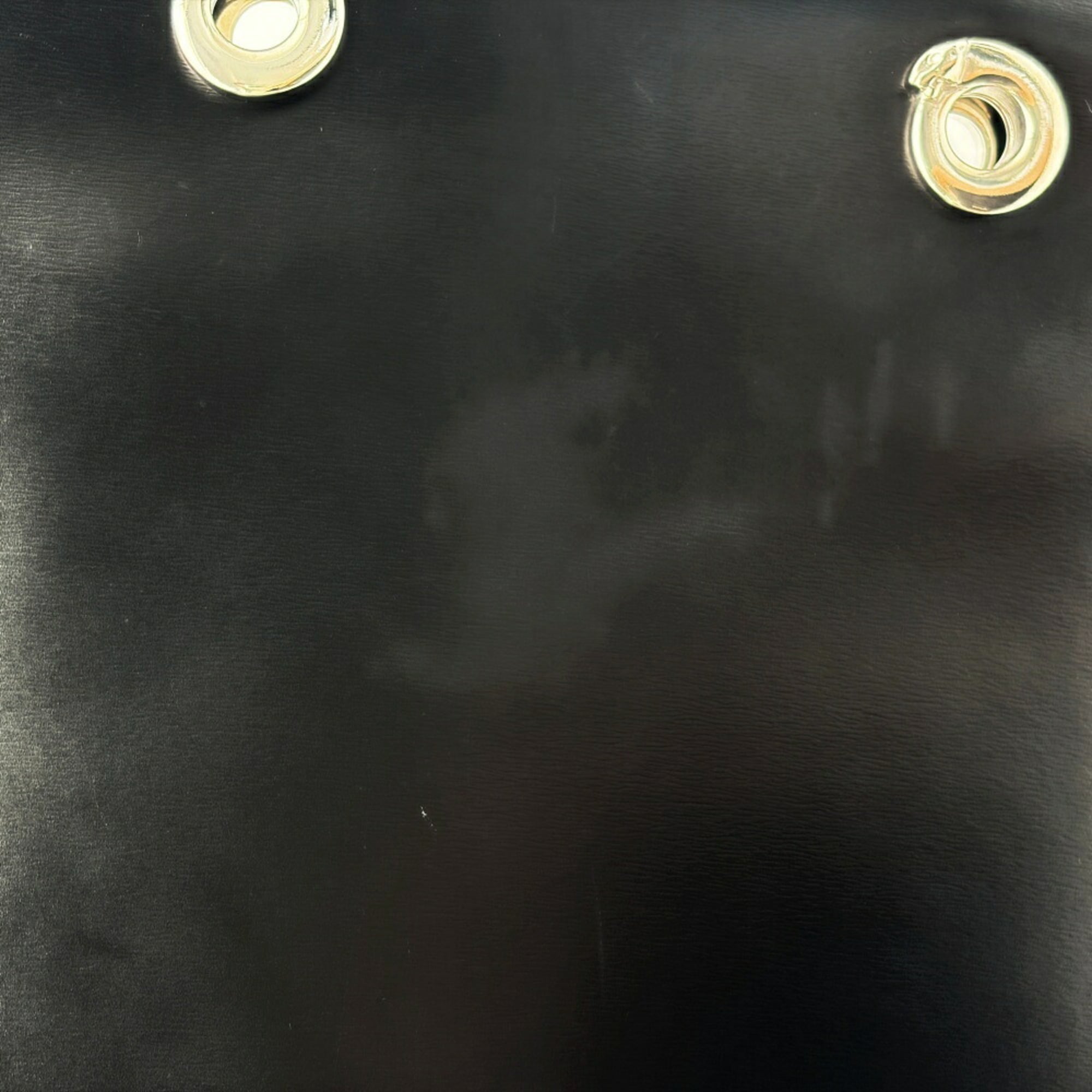 Cartier Panthère Black Leather Shoulder Bag Tote Bag (Pre-Owned)