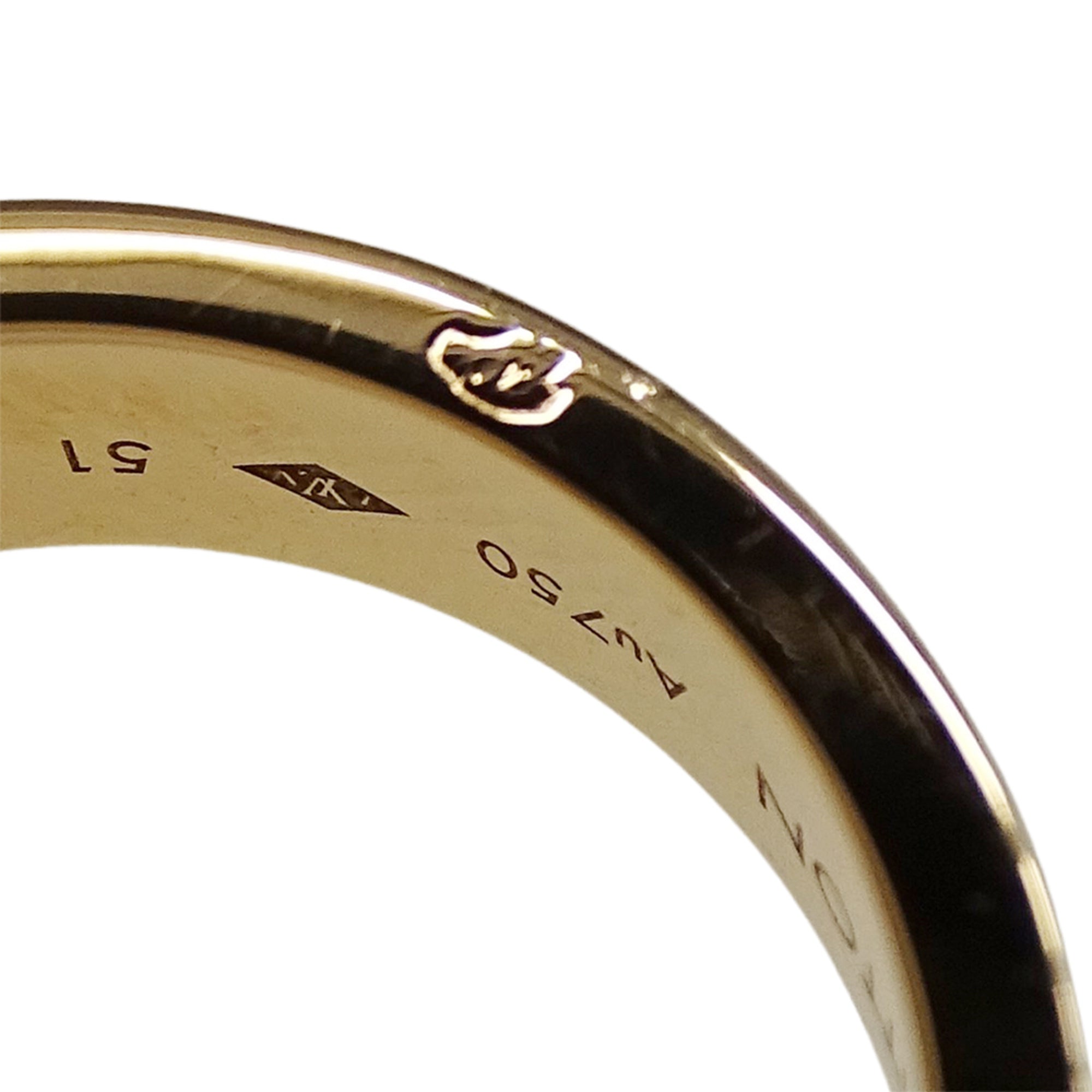 Louis Vuitton Pink Gold Pink Gold (18K) Band Ring (Pre-Owned)