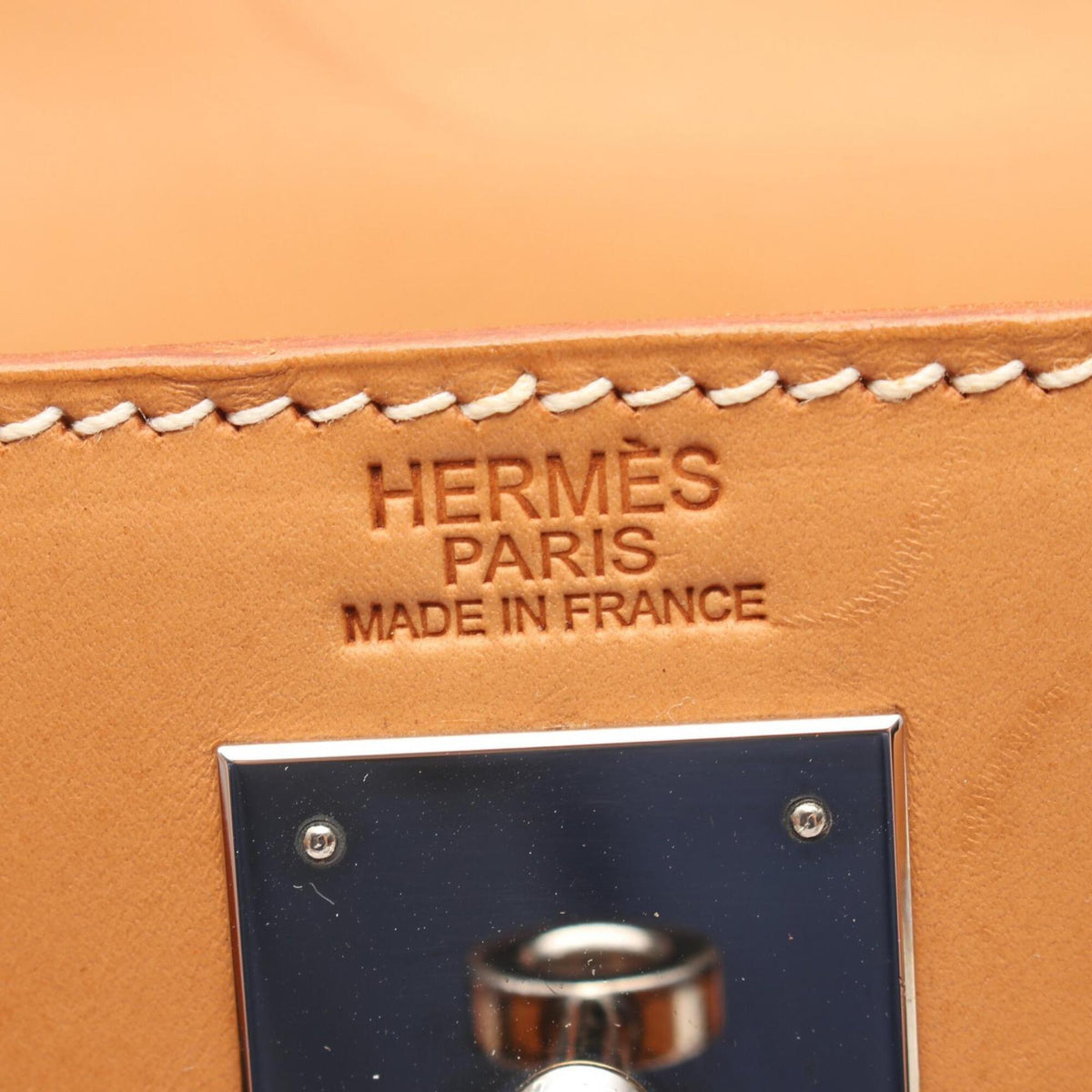 Hermes Brown Chamonix Leather Handbag (Pre-Owned)