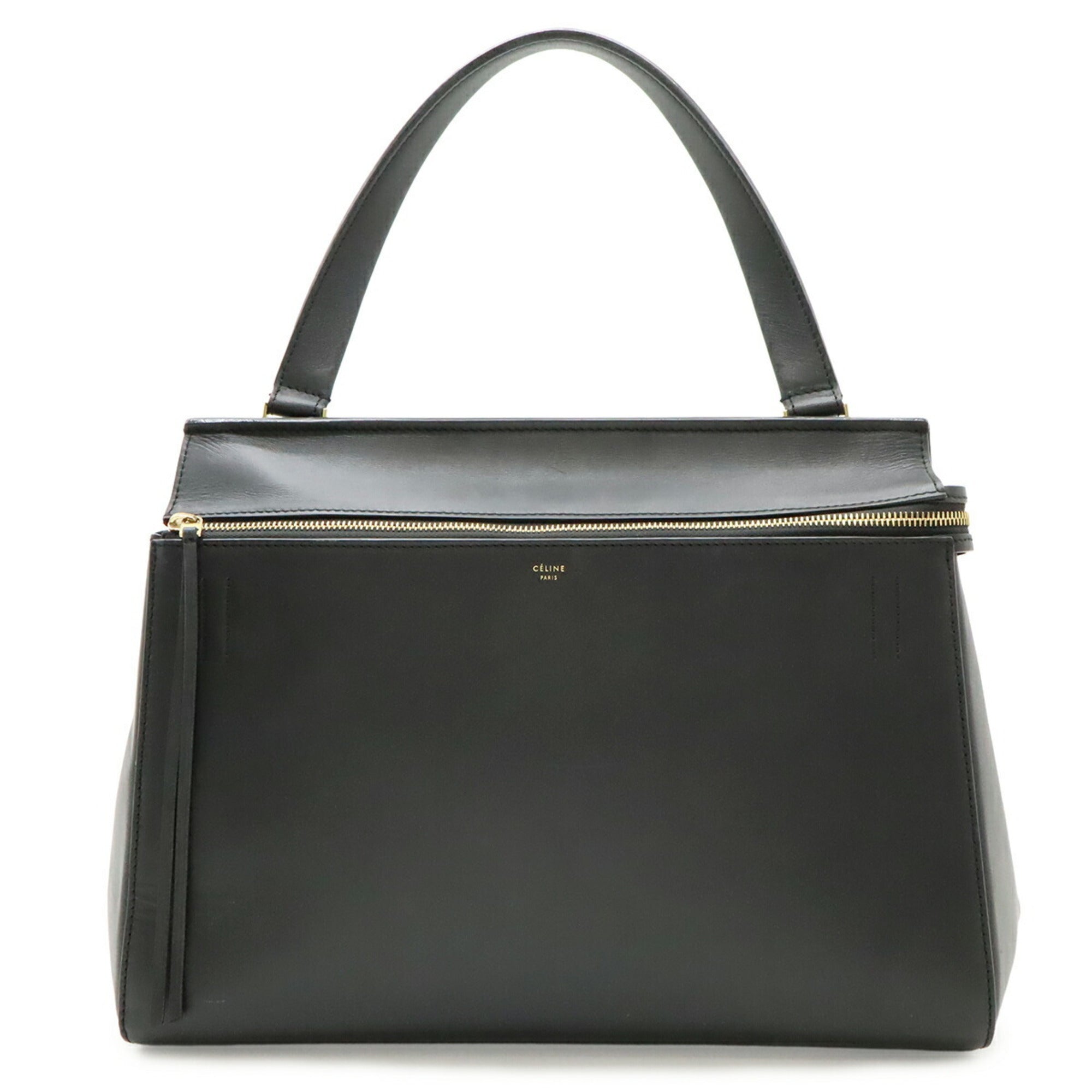 Celine Black Leather Handbag Shoulder Bag (Pre-Owned)