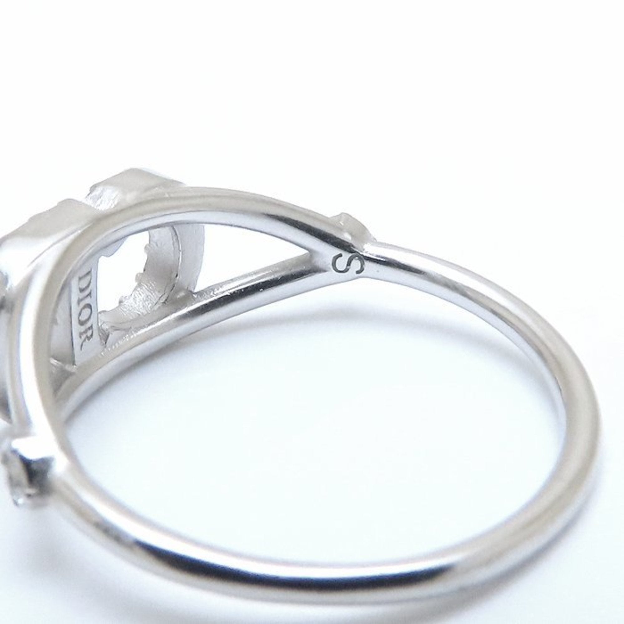 Christian Dior Silver Metal Band Ring (Pre-Owned)