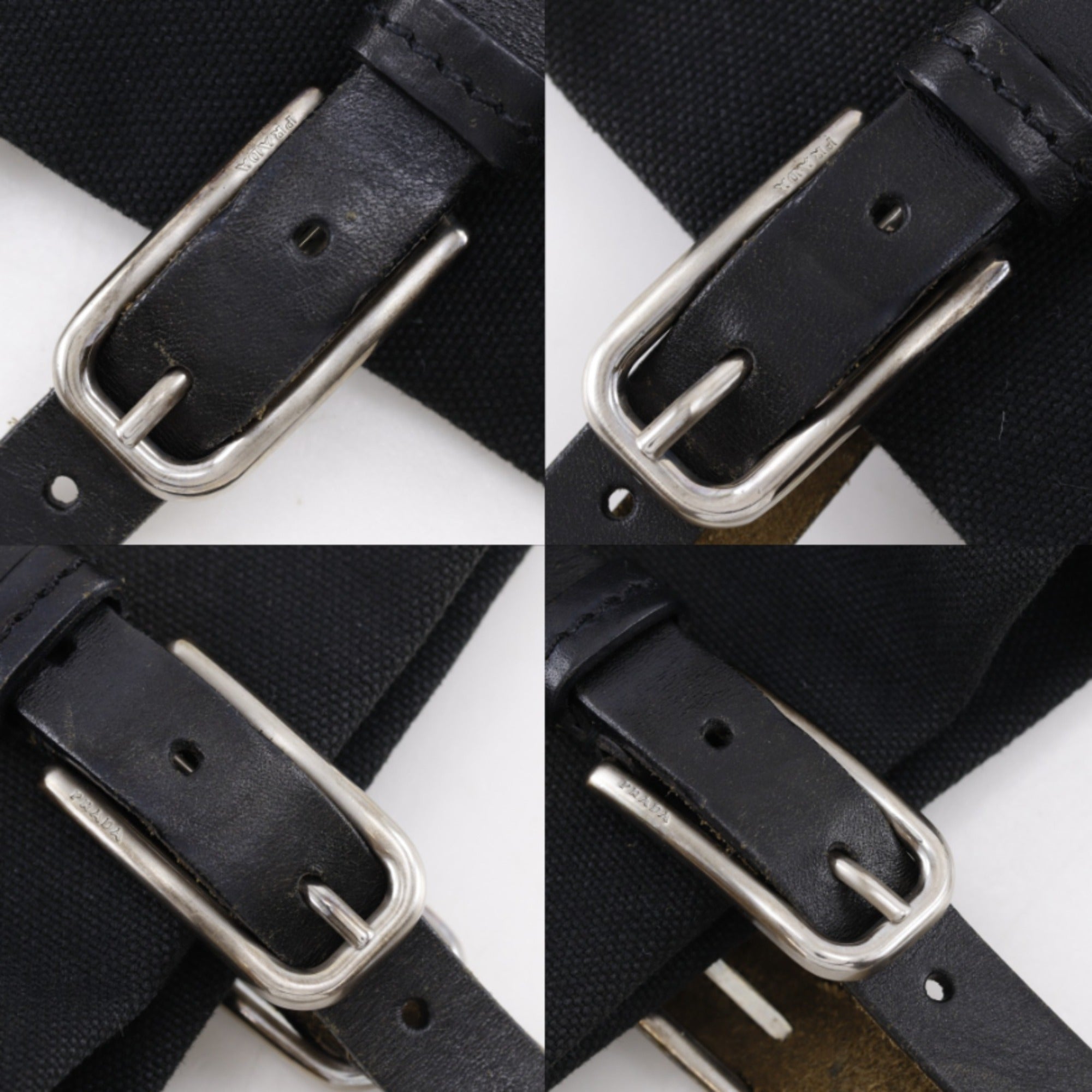 Prada Black Canvas Tote Bag (Pre-Owned)