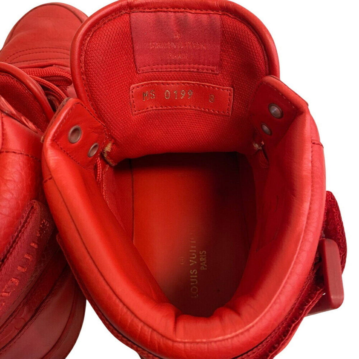 Louis Vuitton Red Color Sneakers (Pre-Owned)