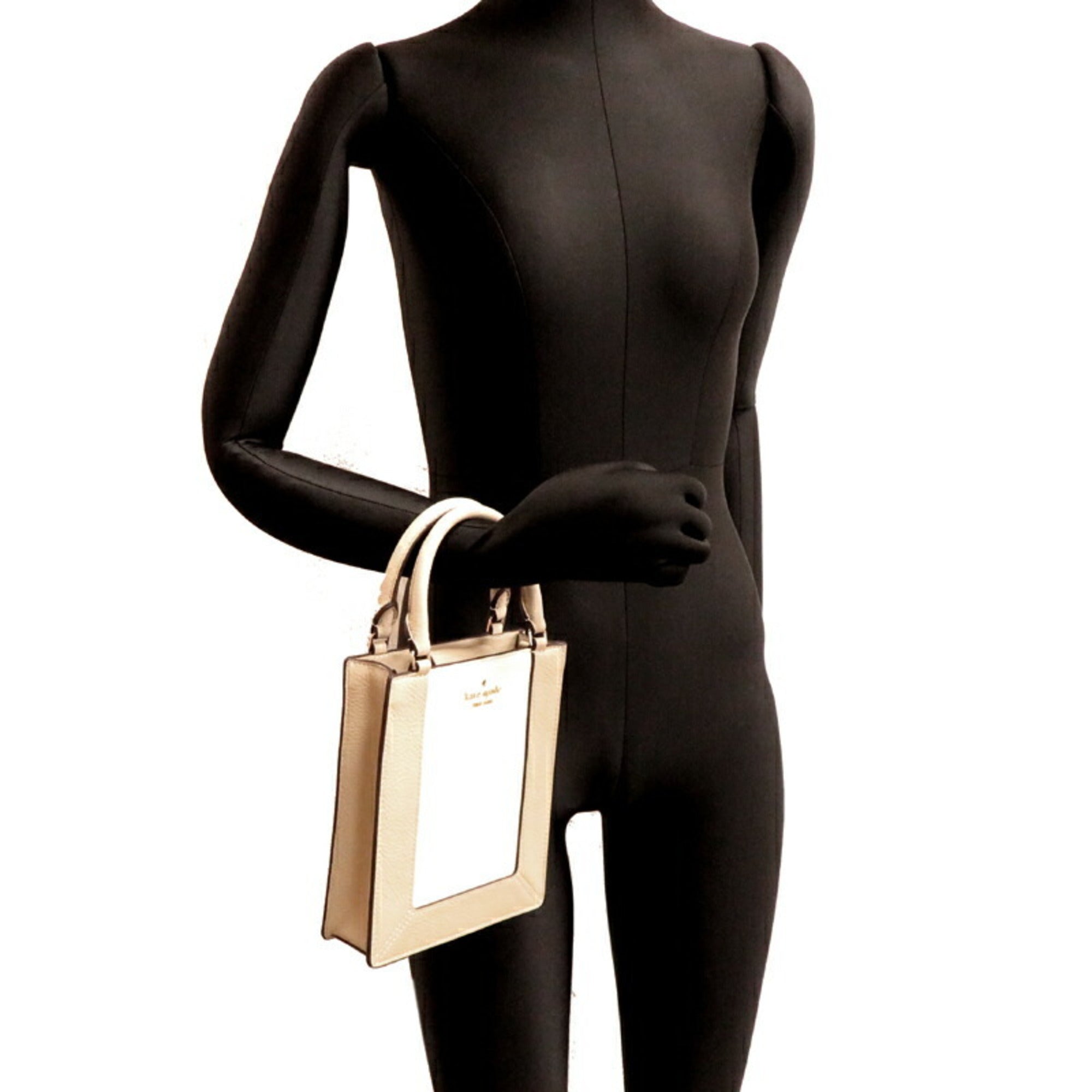 Kate Spade Beige Brown Sand Leather Handbag (Pre-Owned)