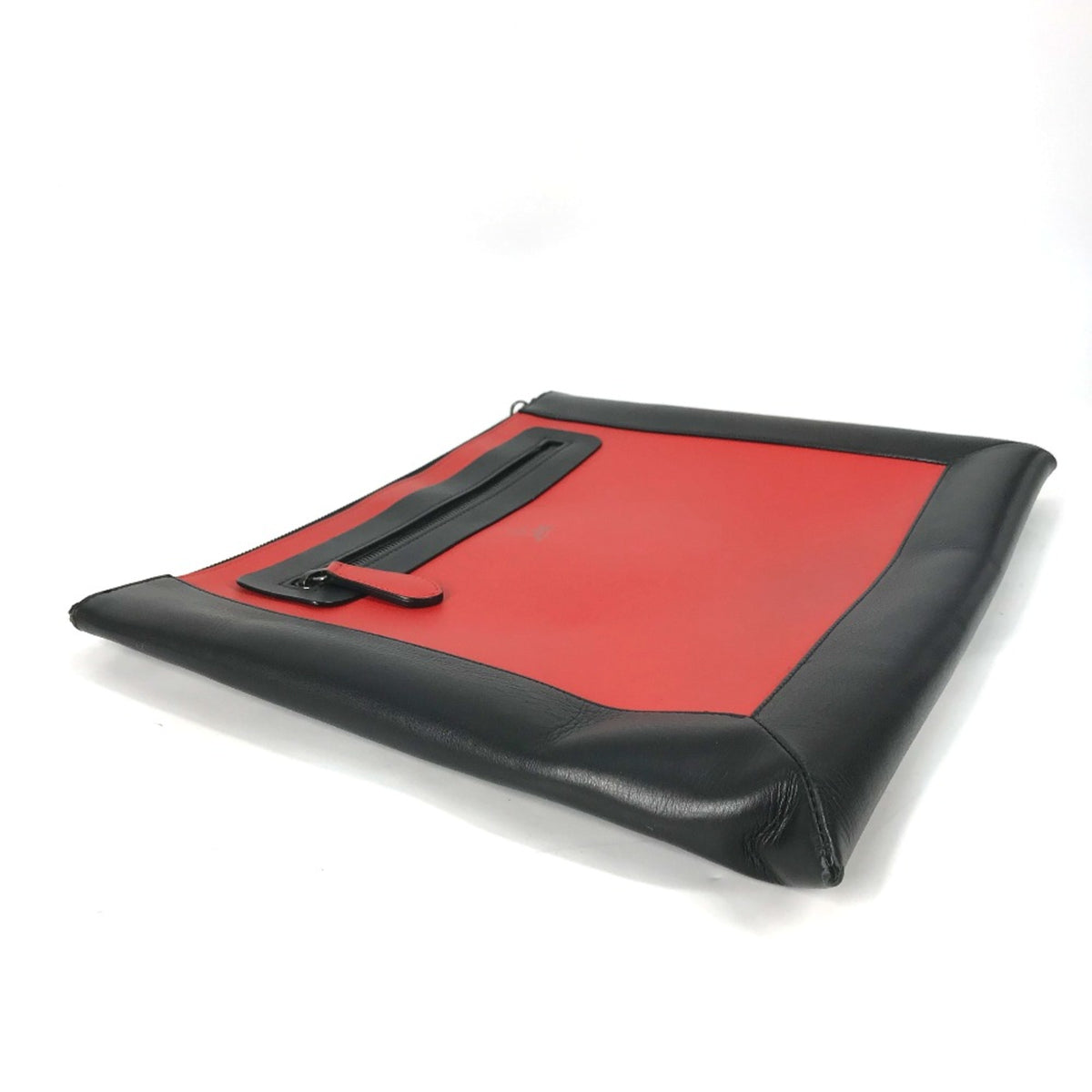 Christian Louboutin Black Leather Clutch Bag (Pre-Owned)