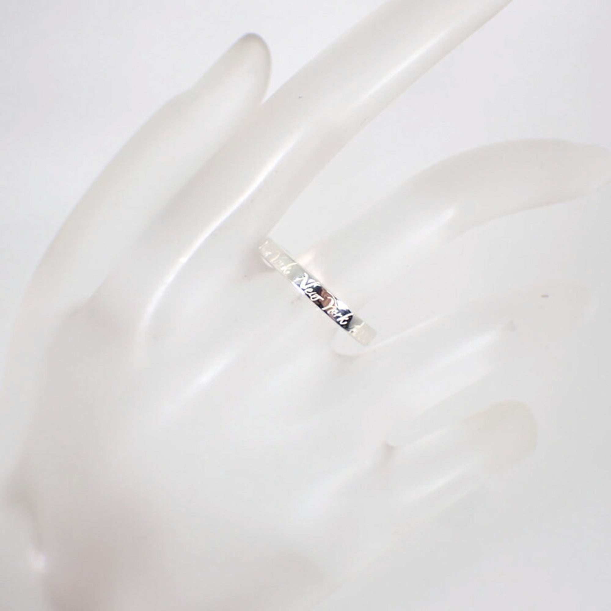 Tiffany Sterling Silver 925 Band Ring (Pre-Owned)
