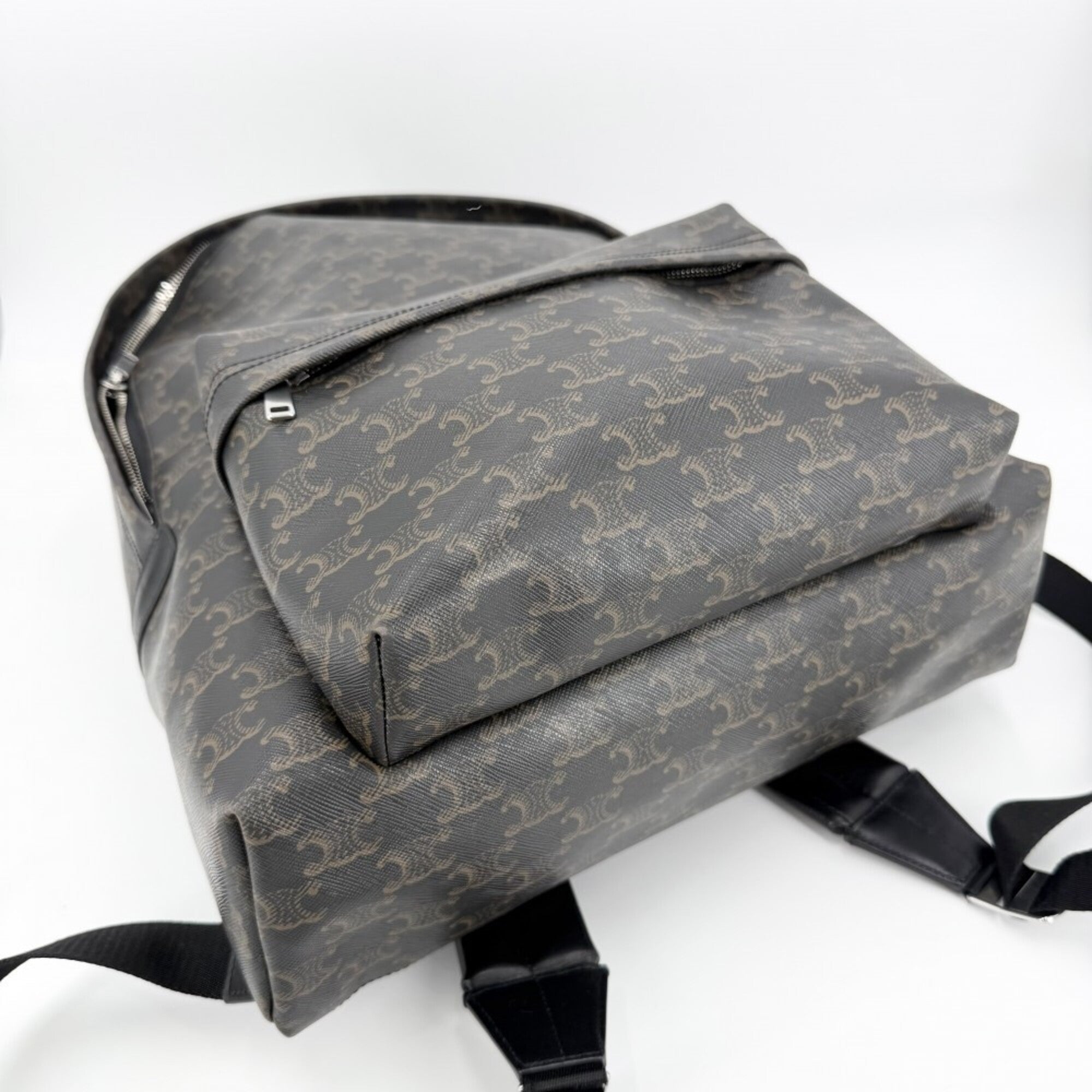 Celine Black Brown Leather Backpack (Pre-Owned)