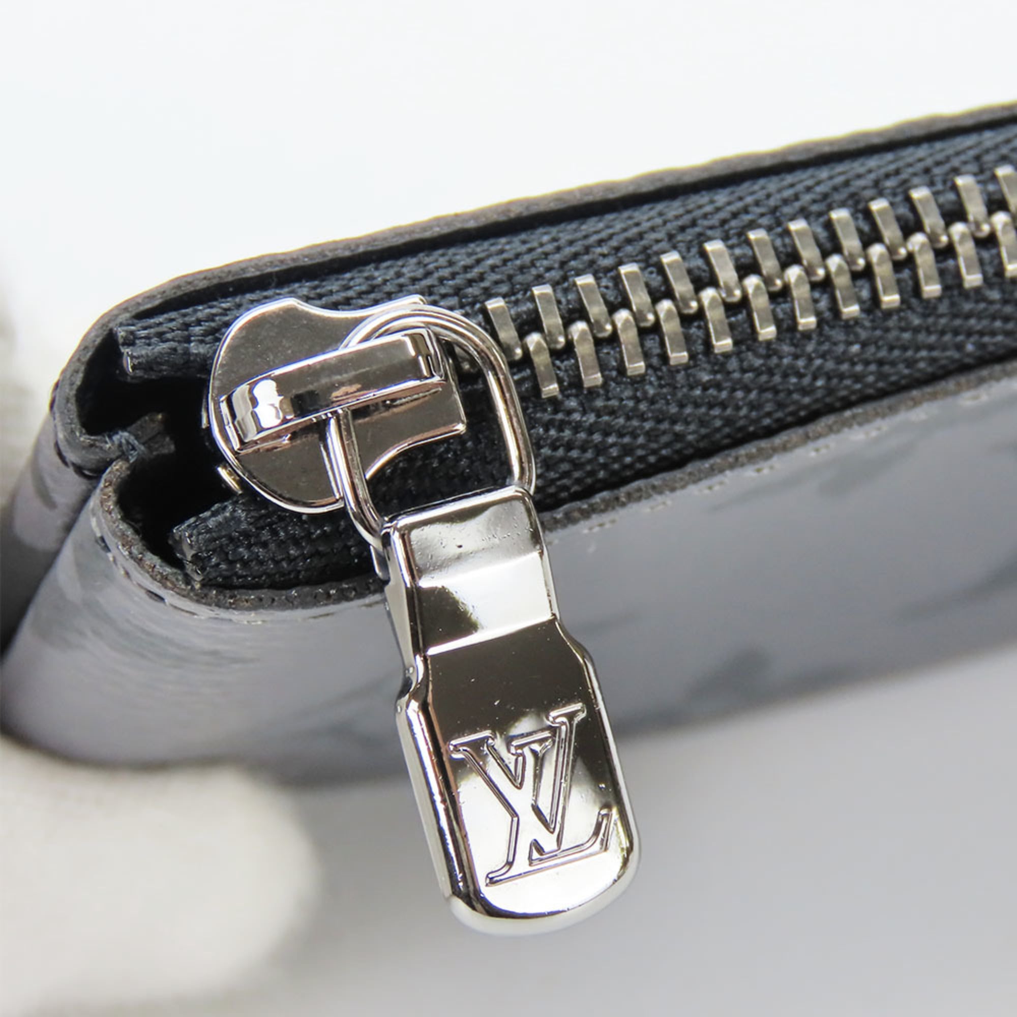 Louis Vuitton Monogram Eclipse Black Gray Monogram Eclipse Coin Purse/Coin Case (Pre-Owned)