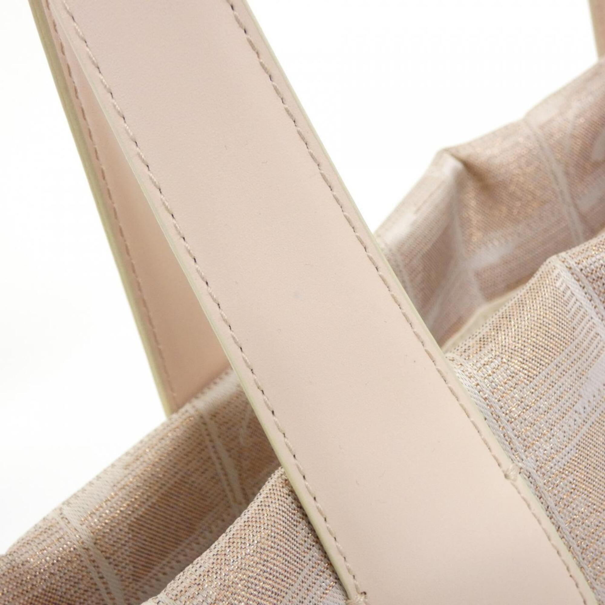 Chanel Gold Nylon Handbag (Pre-Owned)