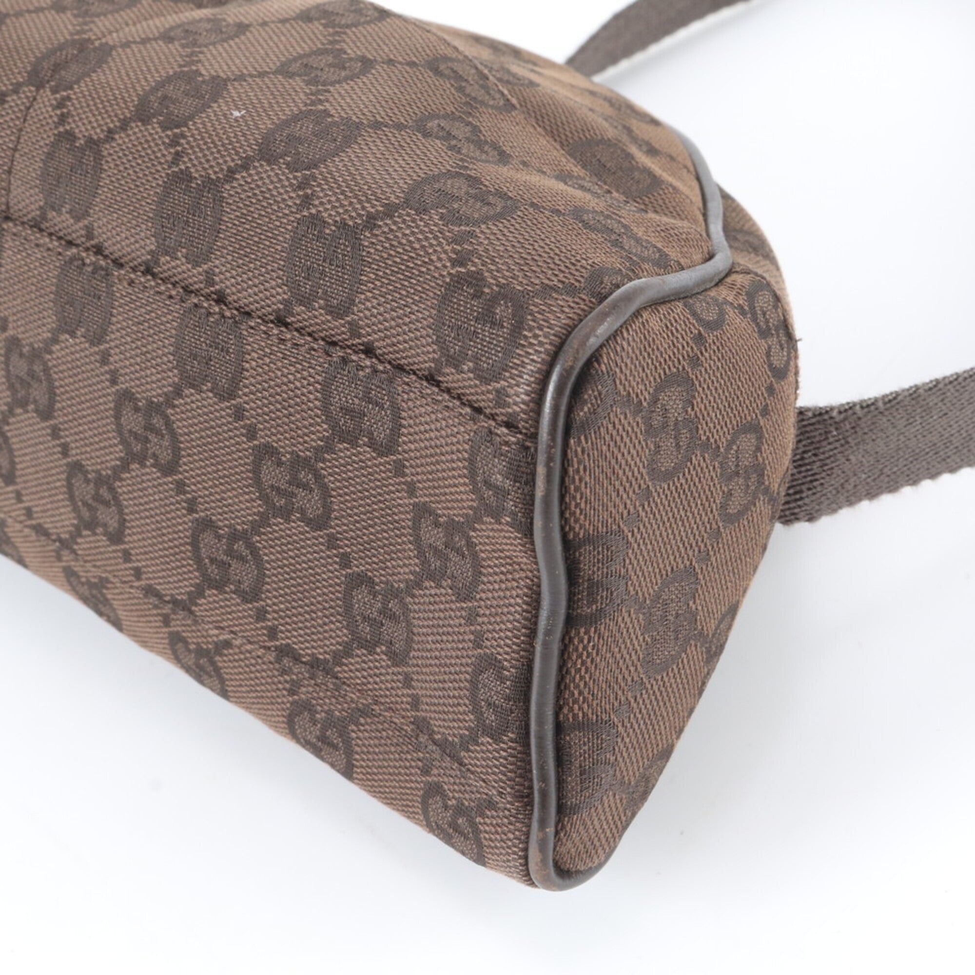 Gucci Gg Canvas Brown Dark Brown Gg Canvas Shoulder Bag (Pre-Owned)
