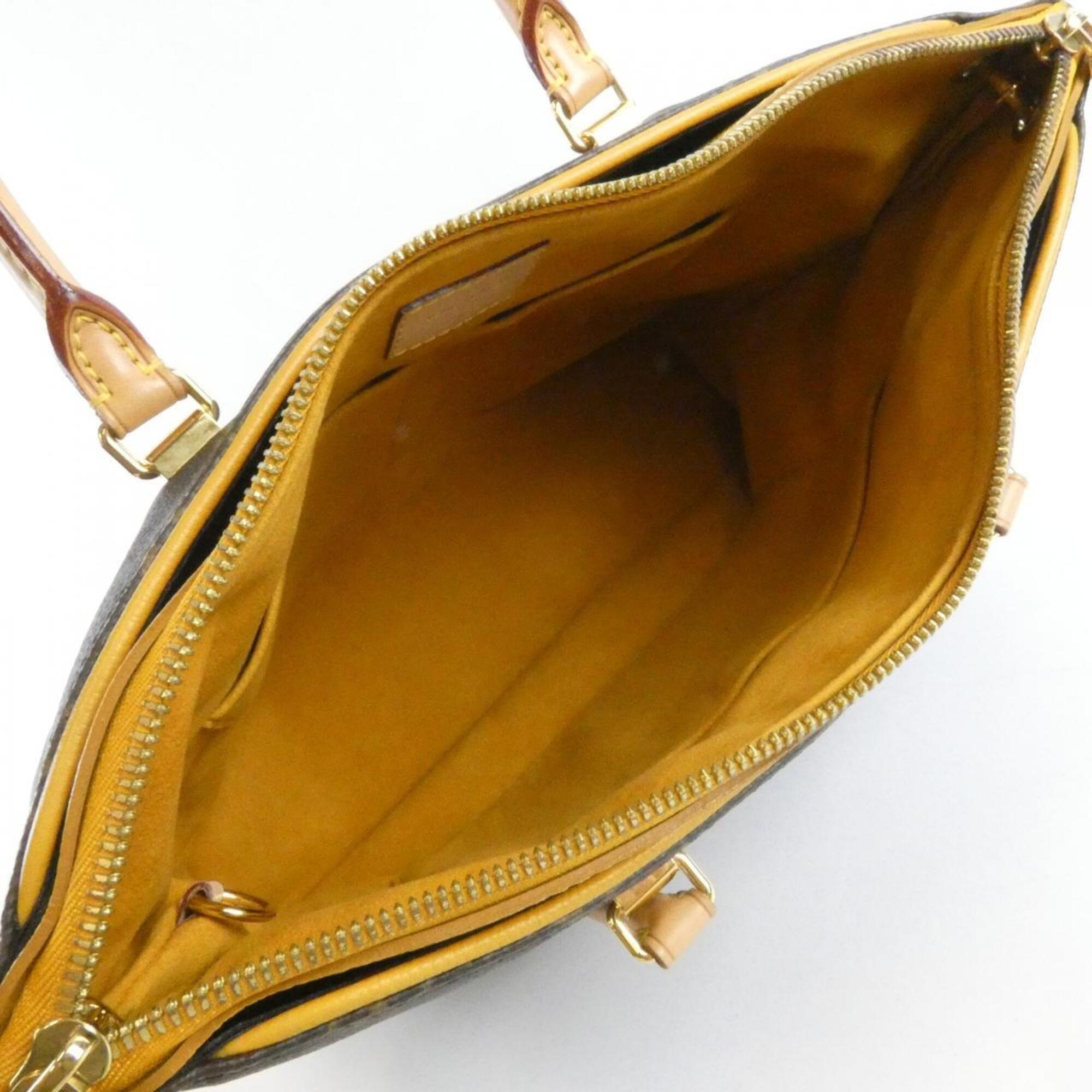 Louis Vuitton Brown Coated Canvas Leather Handbag (Pre-Owned)