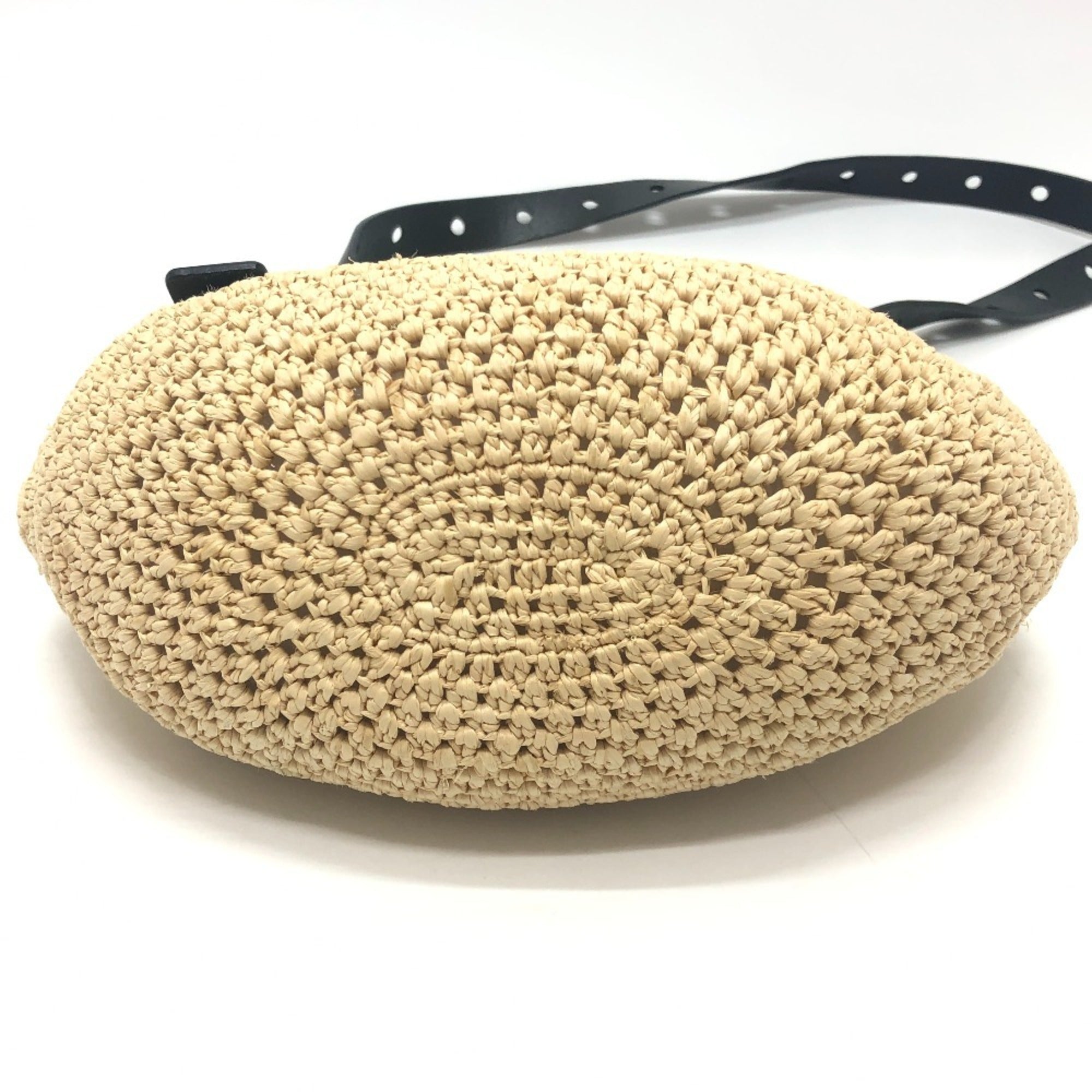 Loewe Black Raffia Shoulder Bag (Pre-Owned)
