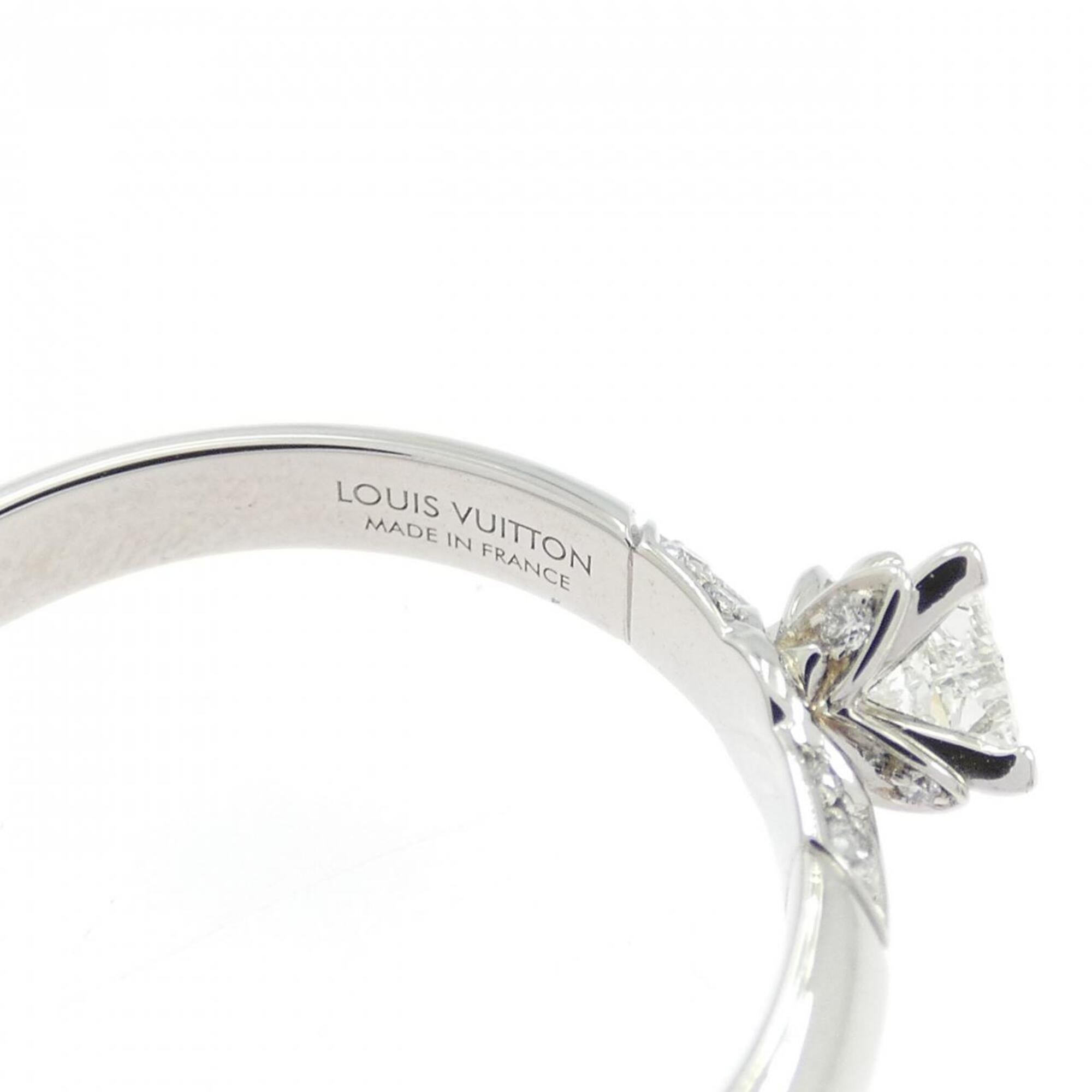 Louis Vuitton Platinum 950 Band Ring (Pre-Owned)