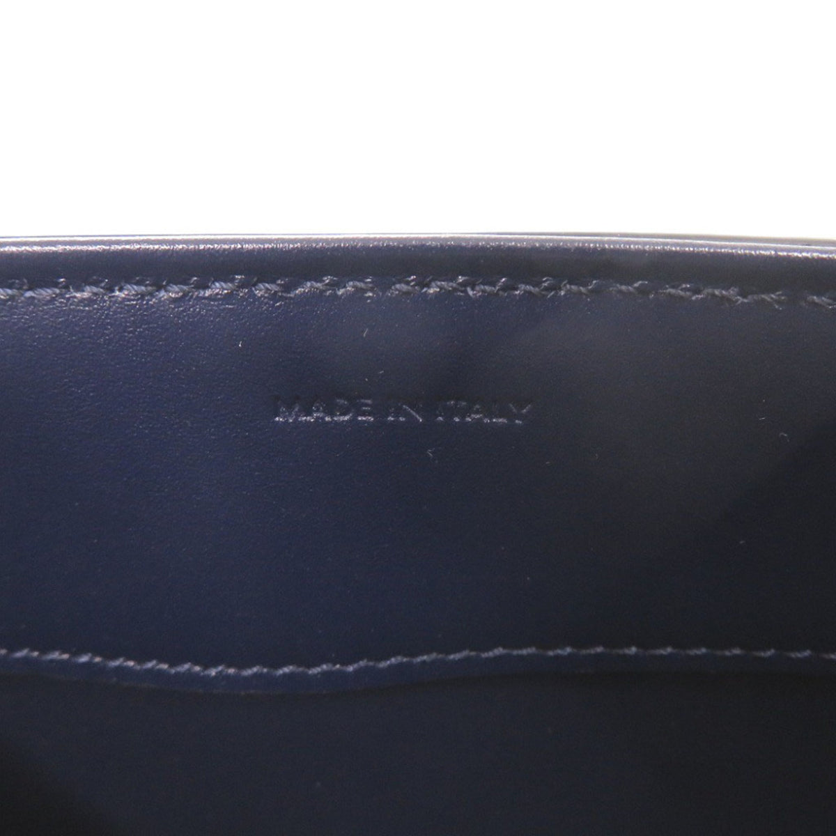 Celine Navy Leather Handbag Shoulder Bag (Pre-Owned)