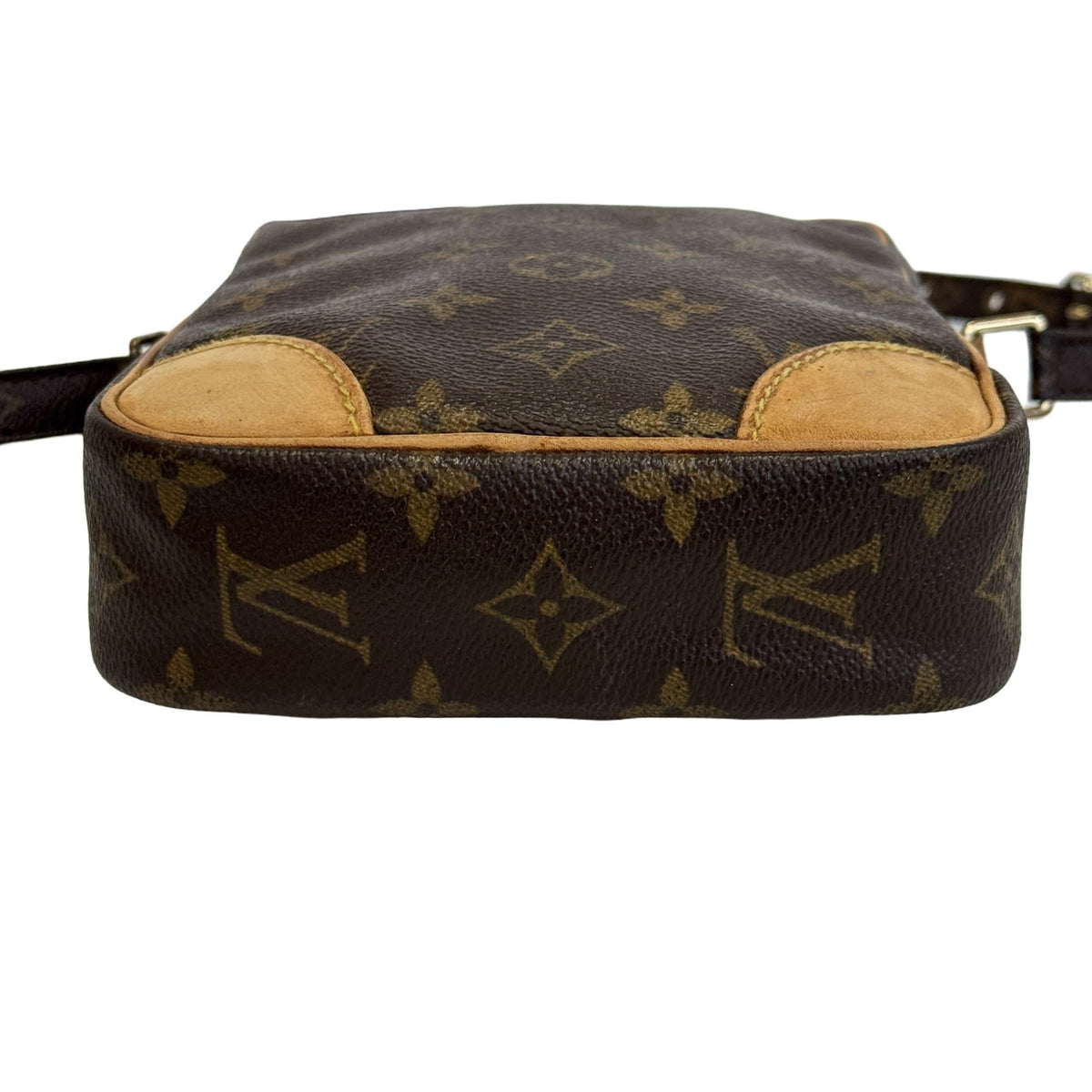 Louis Vuitton Brown Monogram Canvas Leather Crossbody Bag Pochette Shoulder Bag (Pre-Owned)