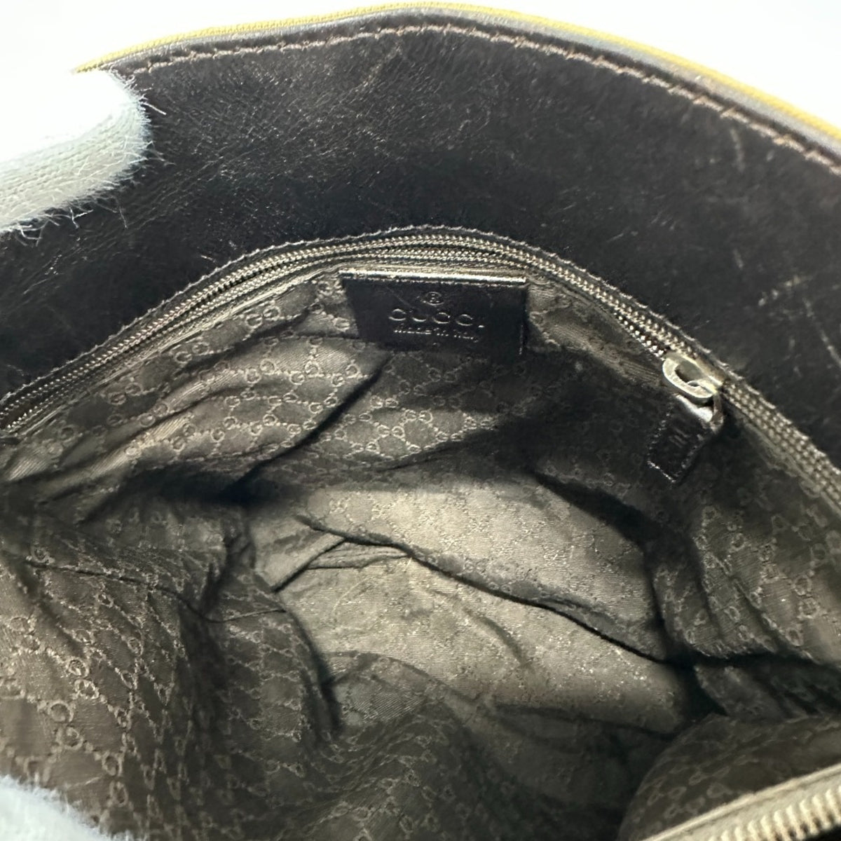 Gucci Beige Leather Shoulder Bag (Pre-Owned)