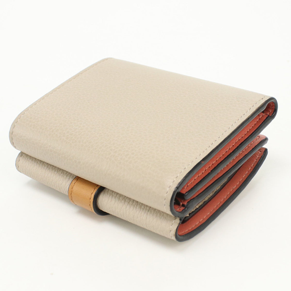 Loewe Beige Leather Wallet (Tri-Fold) (Pre-Owned)