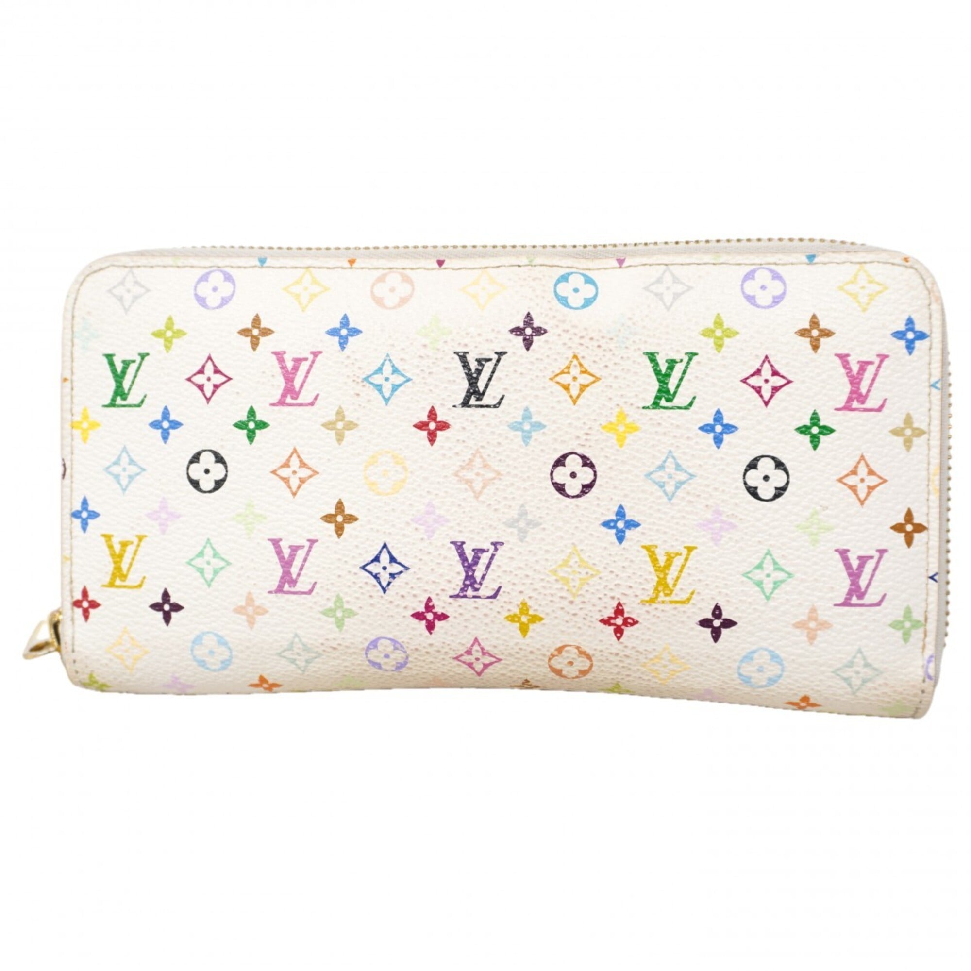 Louis Vuitton Blanc Lv Orange Long Wallet (Bi-Fold) (Pre-Owned)