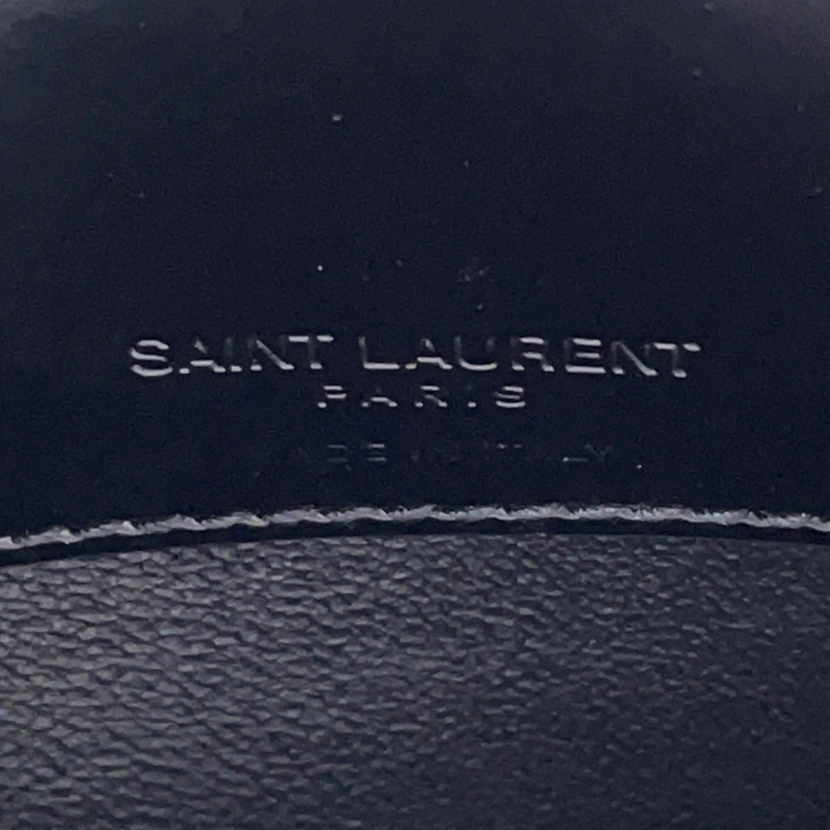 Yves Saint Laurent Black Patent Leather Handbag Pouch (Pre-Owned)