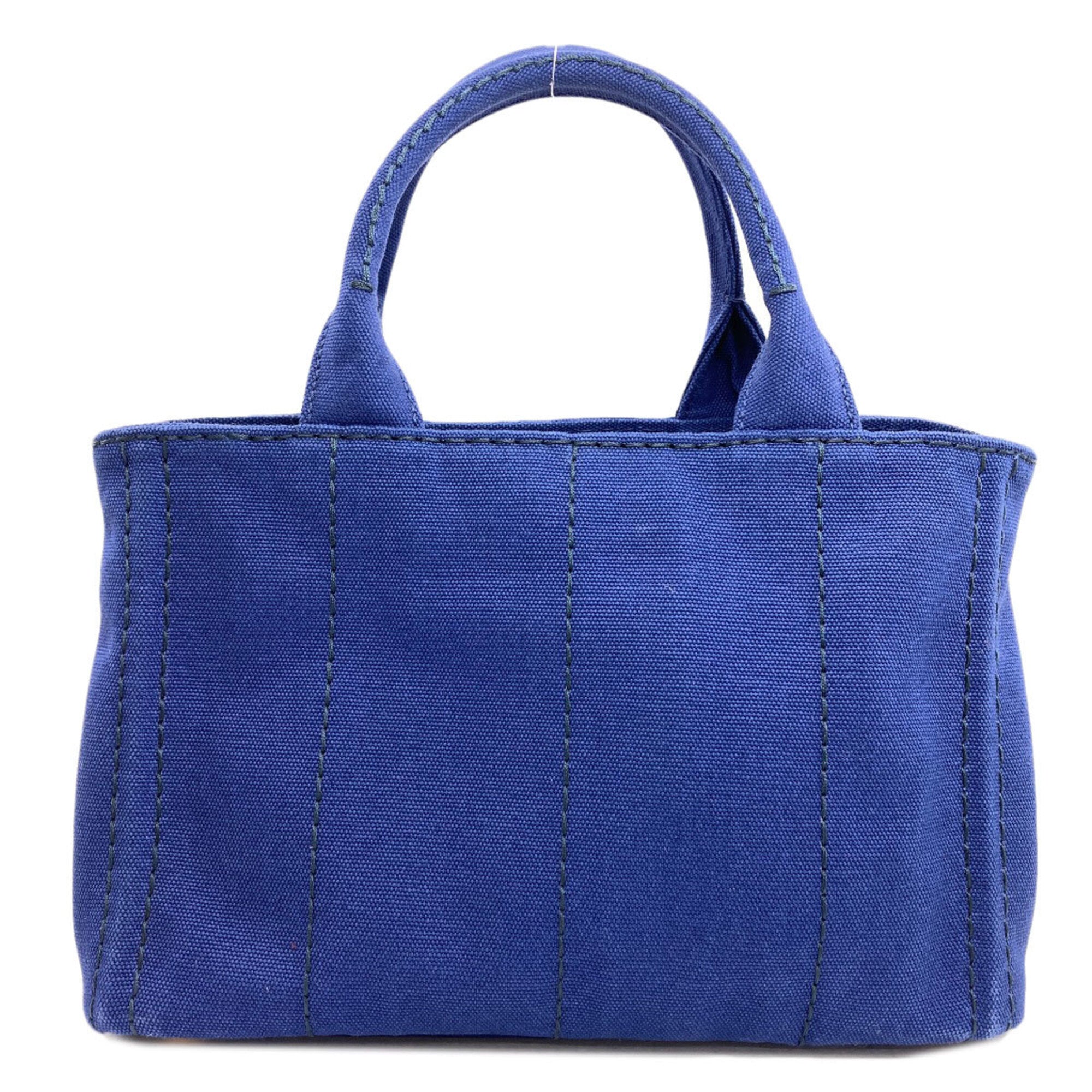 Prada Blue Canvas Handbag (Pre-Owned)