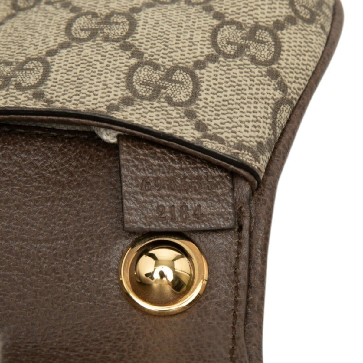 Gucci Beige Brown Leather Shoulder Bag (Pre-Owned)