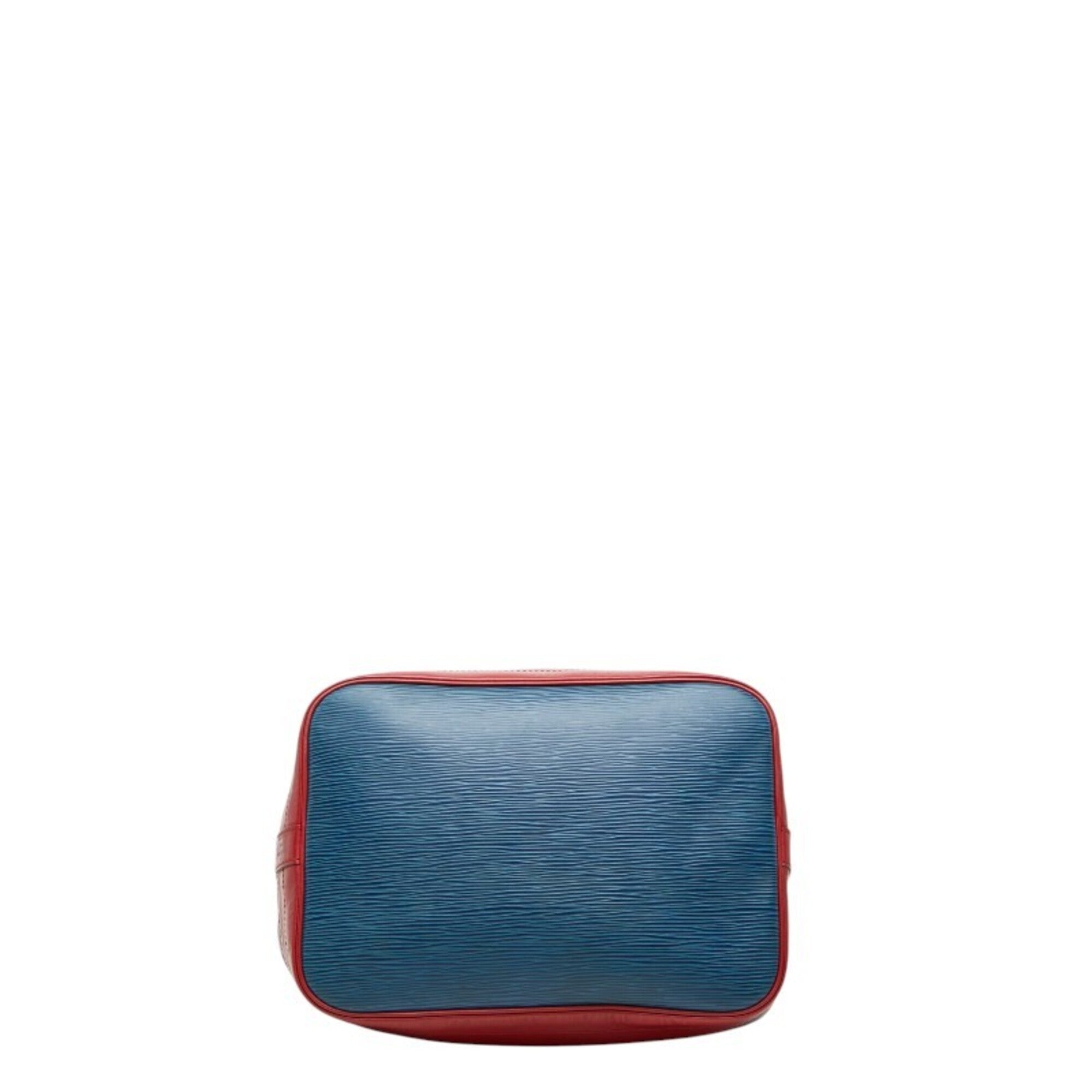 Louis Vuitton Borneo Green Castilian Red Toledo Blue Leather Shoulder Bag (Pre-Owned)