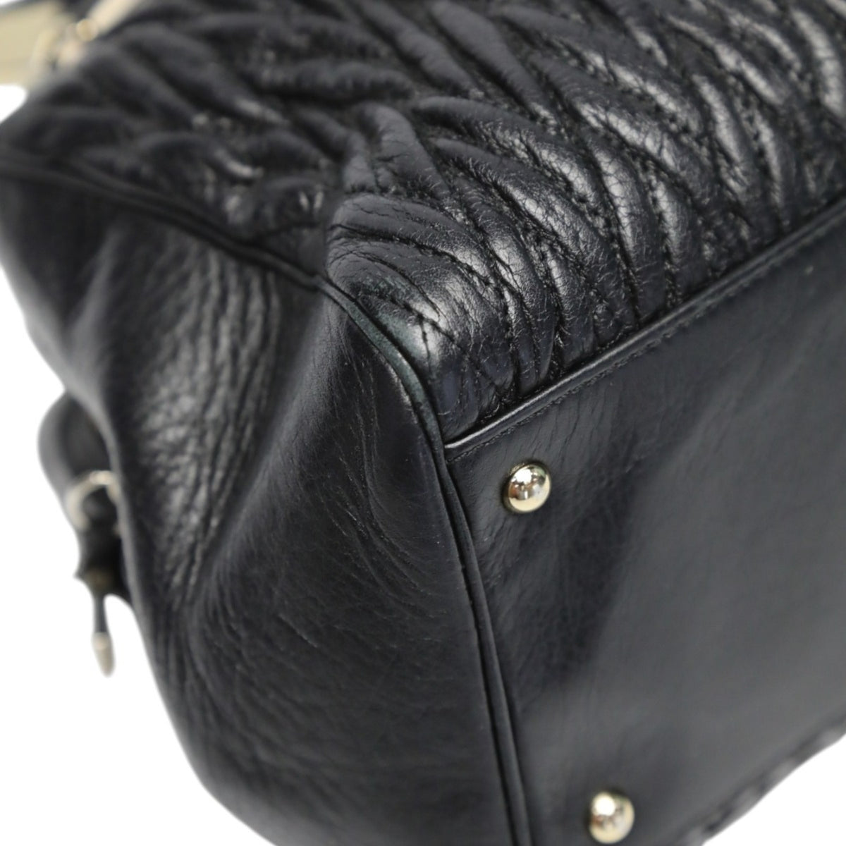 Coach Black Leather Handbag (Pre-Owned)