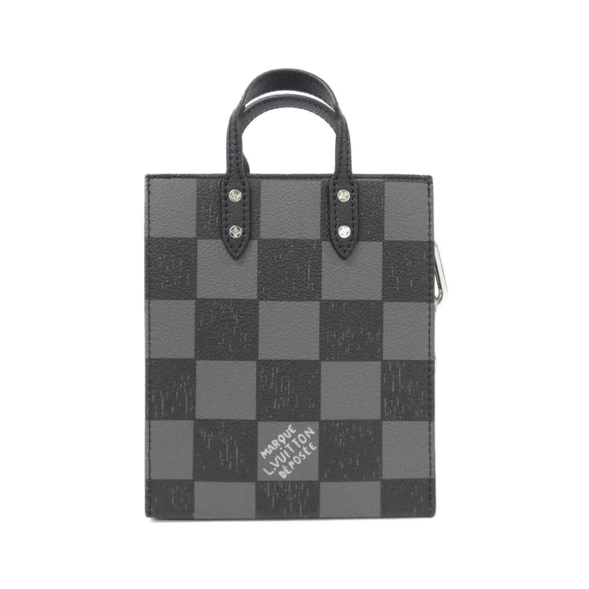 Louis Vuitton Black Leather Handbag (Pre-Owned)