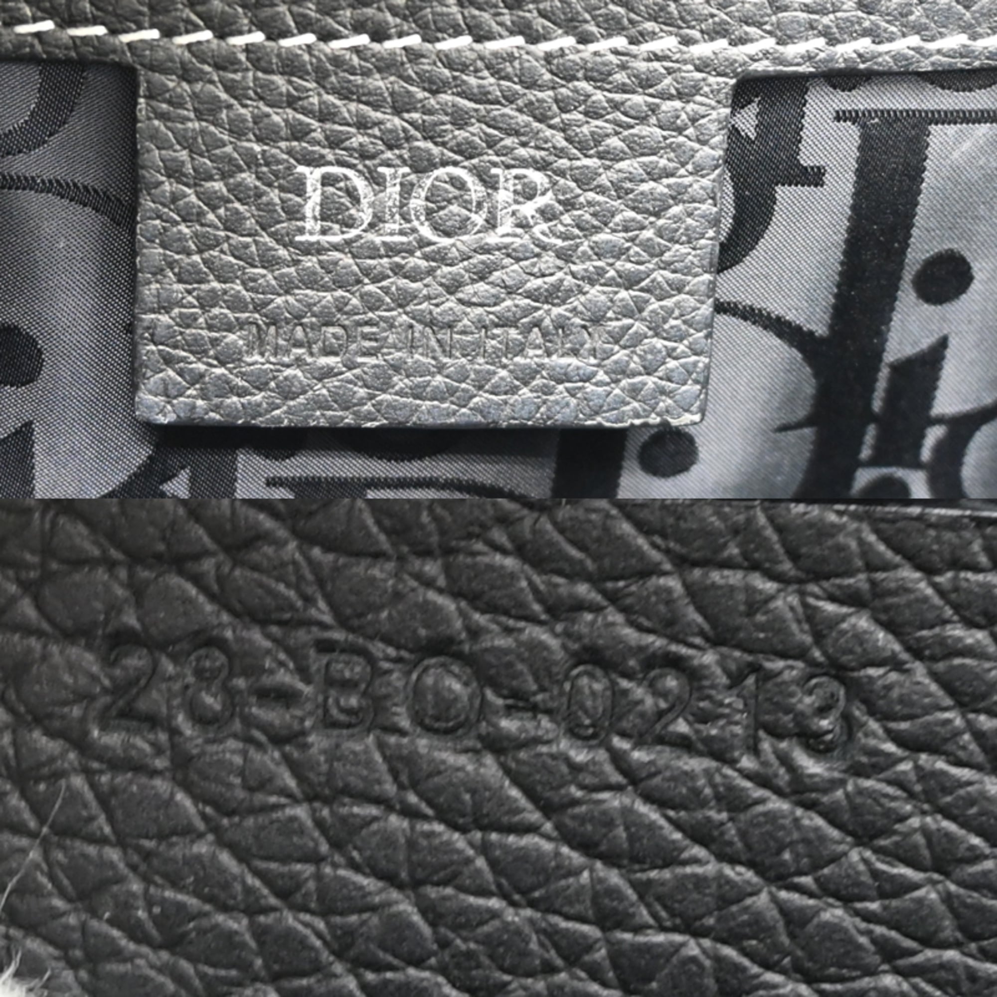 Christian Dior Black Leather Shoulder Bag (Pre-Owned)