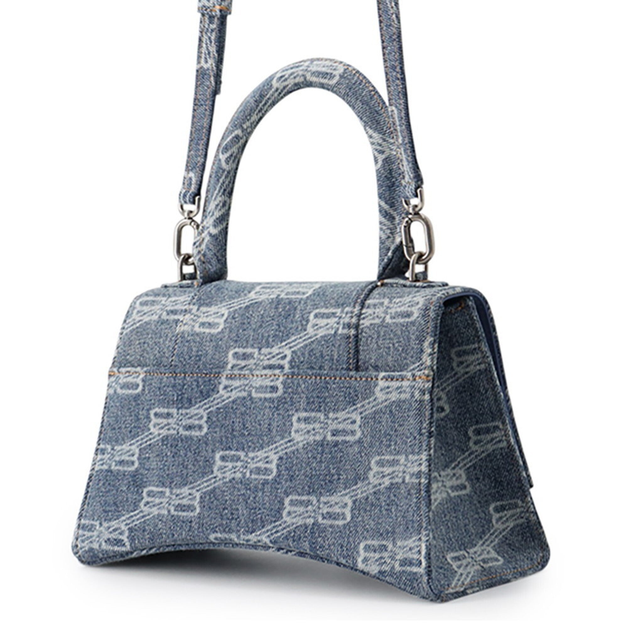 Balenciaga Blue Denim Handbag Shoulder Bag (Pre-Owned)