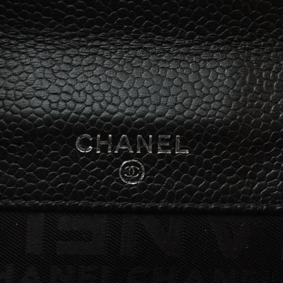 Chanel Black Leather Wallet (Bi-Fold) (Pre-Owned)