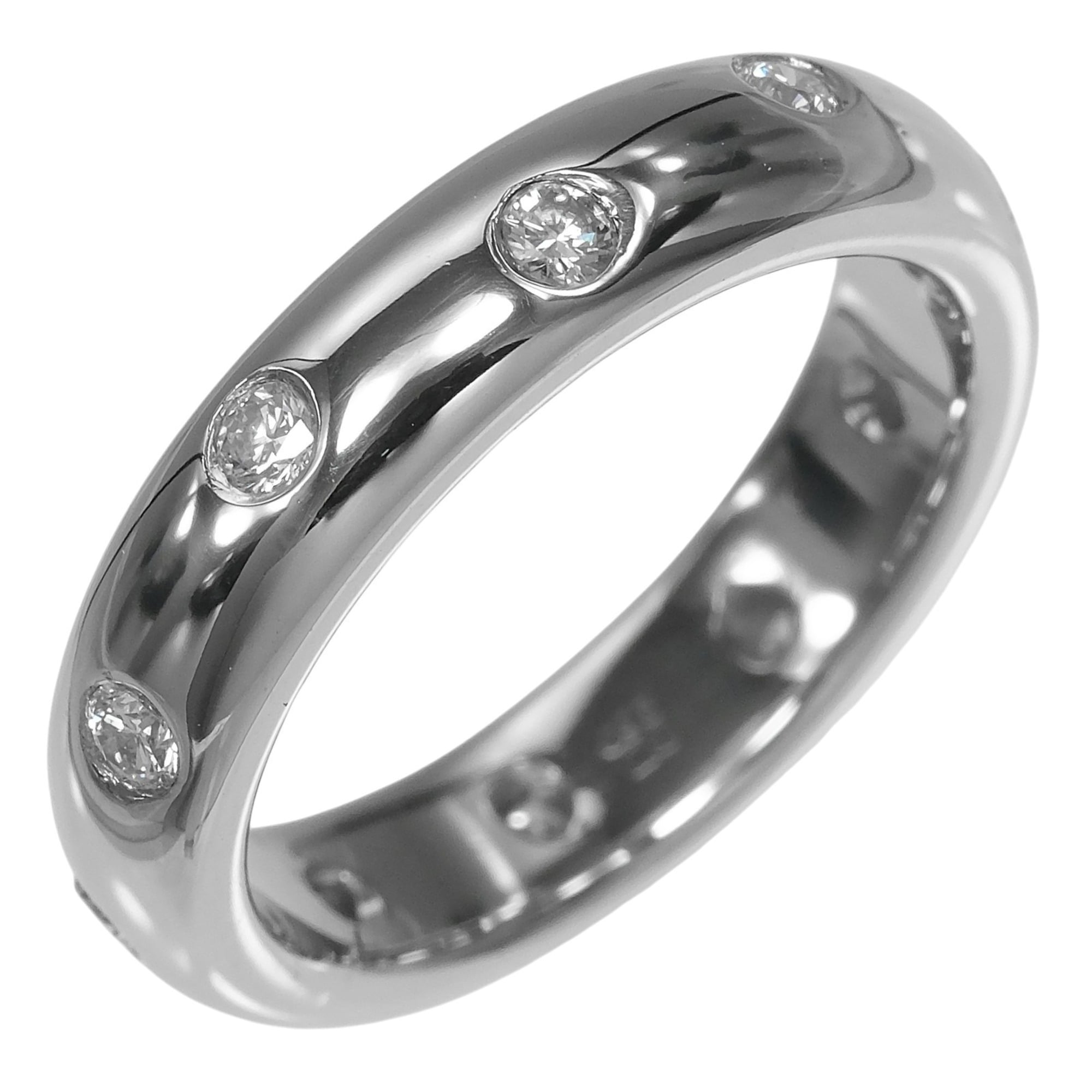 Tiffany Platinum Platinum 950 Band Ring (Pre-Owned)