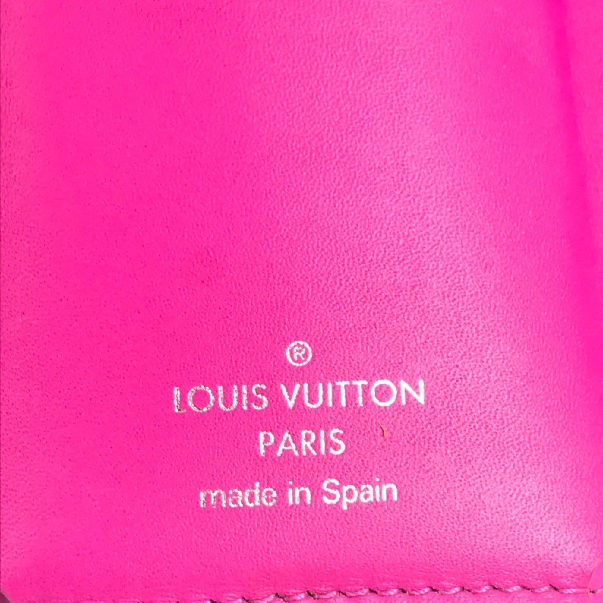 Louis Vuitton Pink Taigarama Wallet (Tri-Fold) (Pre-Owned)