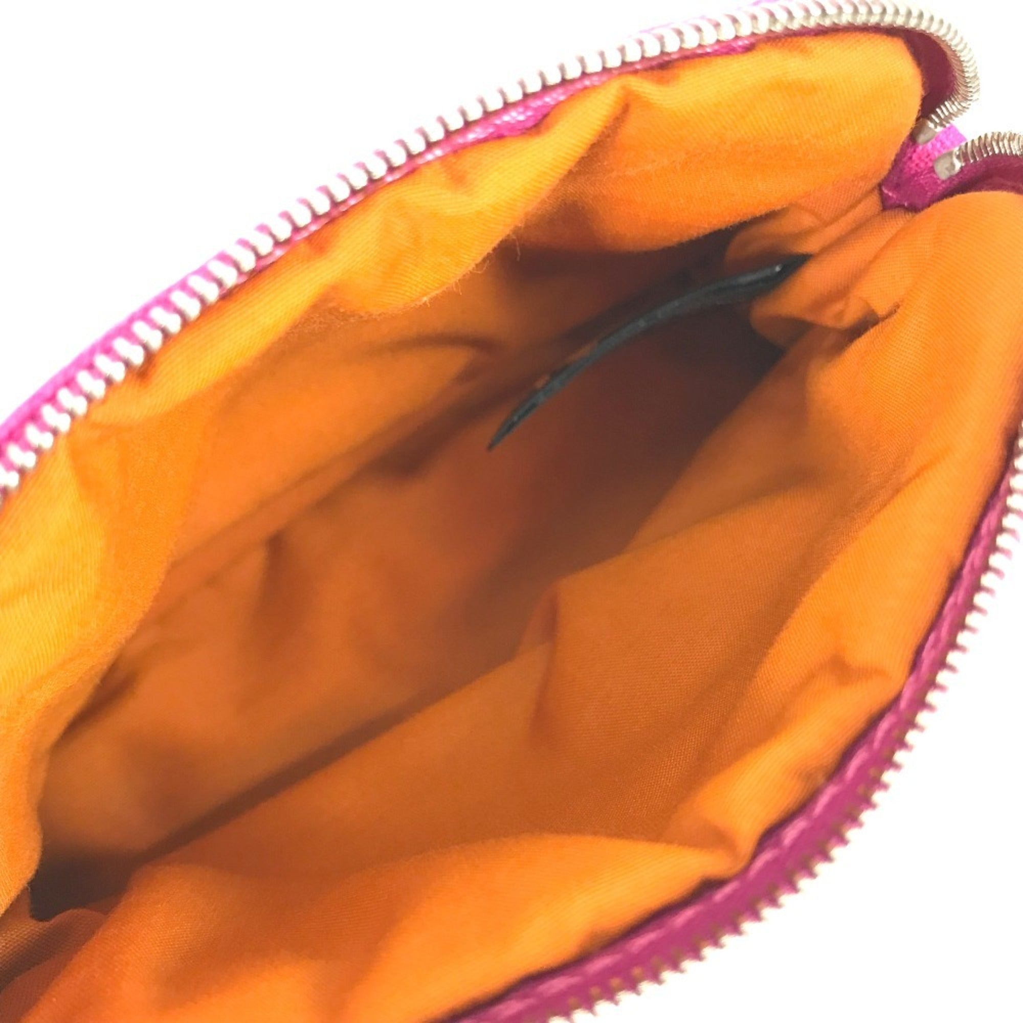 Hermes Pink Canvas Pouch (Pre-Owned)