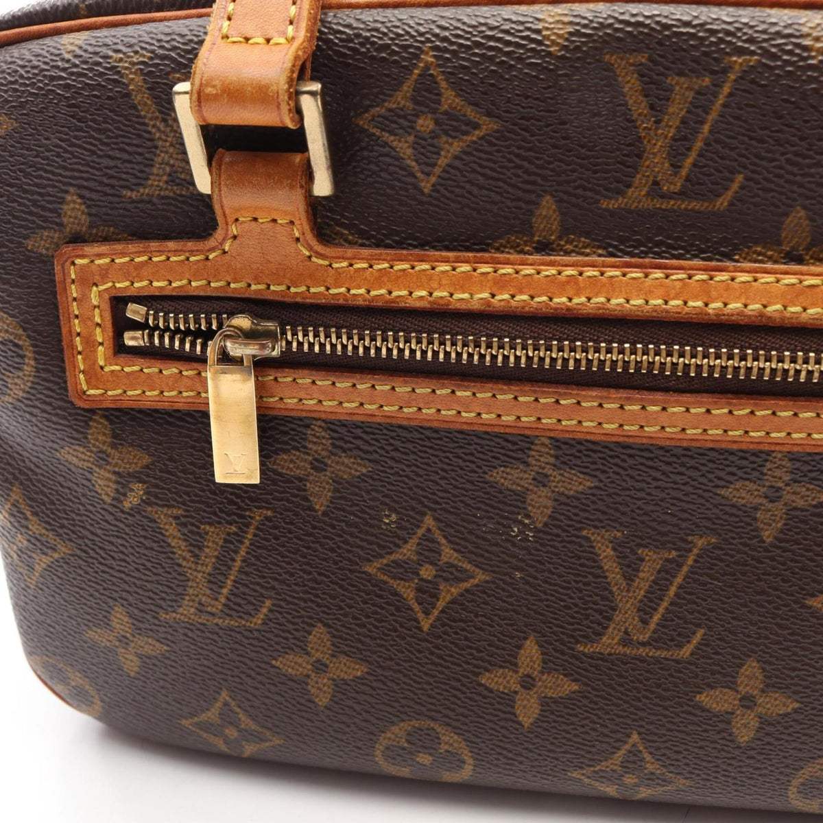 Louis Vuitton Brown Monogram Coated Canvas Pvc Handbag Shoulder Bag (Pre-Owned)