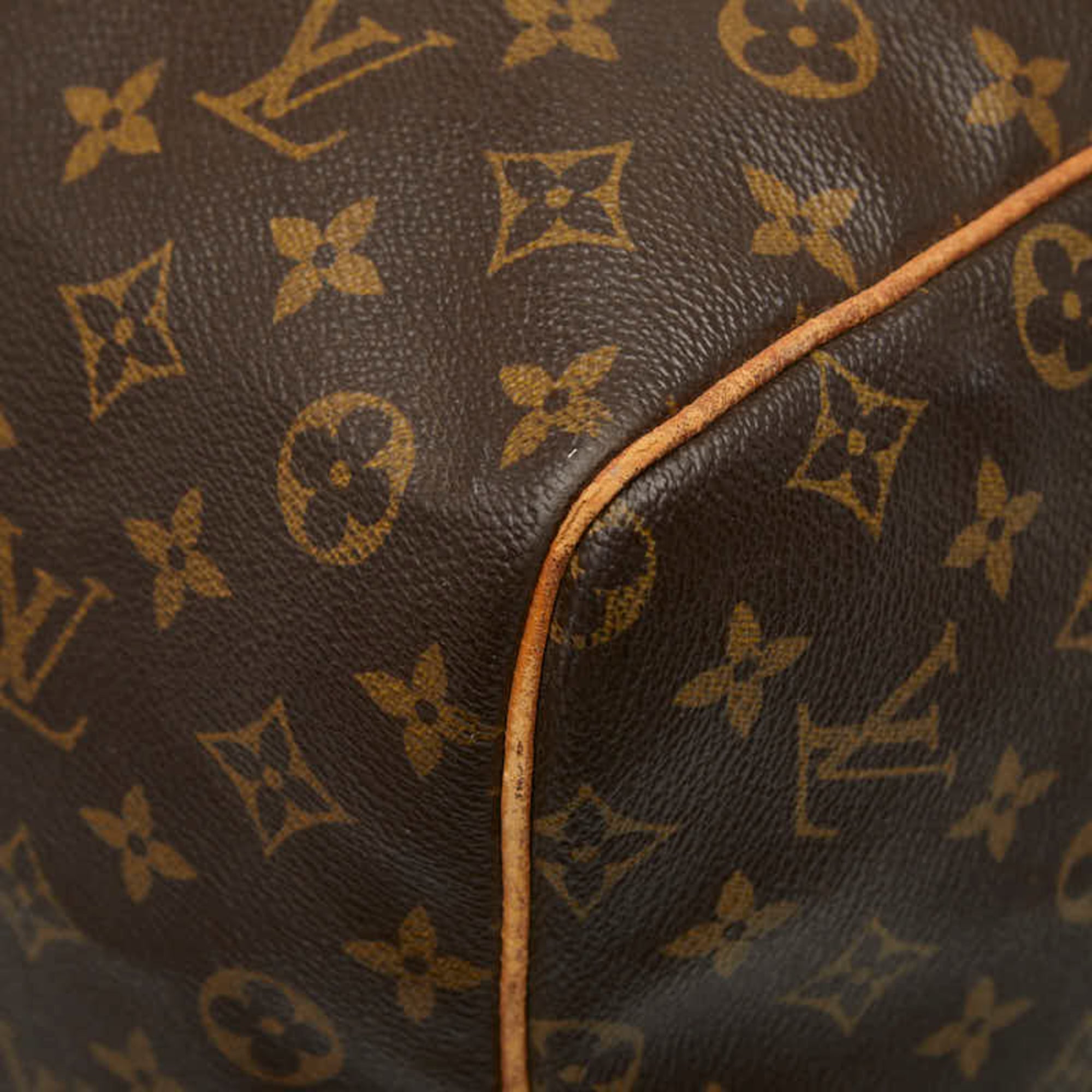 Louis Vuitton Brown Pvc Leather Boston Bag (Pre-Owned)