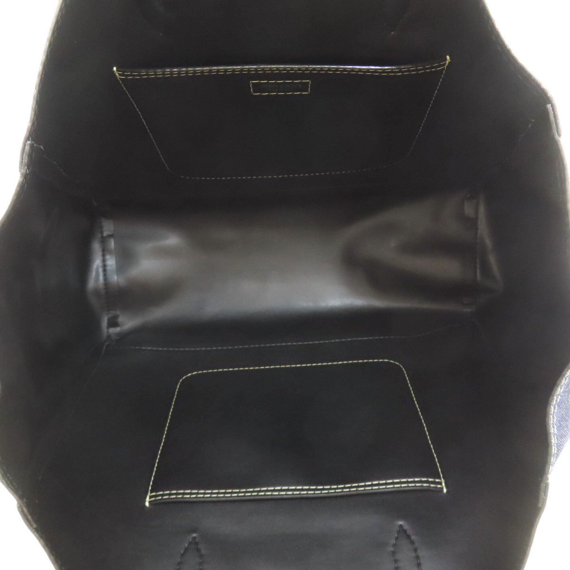 Jimmy Choo Blue Navy Denim Tote Bag (Pre-Owned)