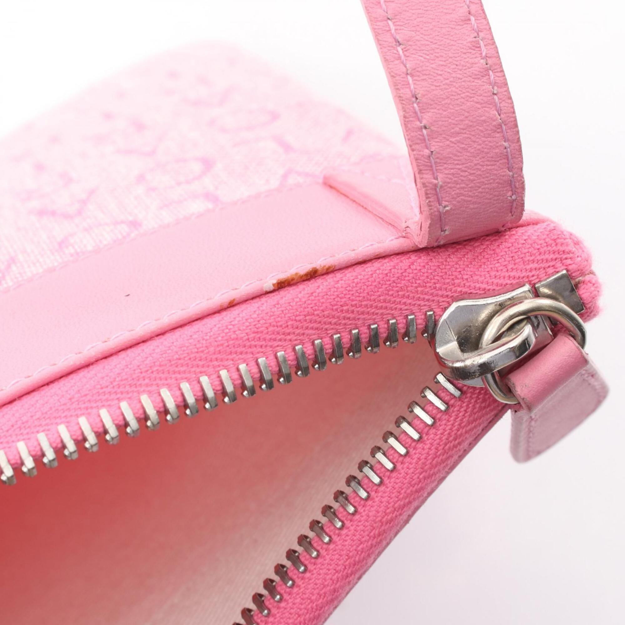 Bvlgari Pink Canvas Leather Shoulder Bag (Pre-Owned)