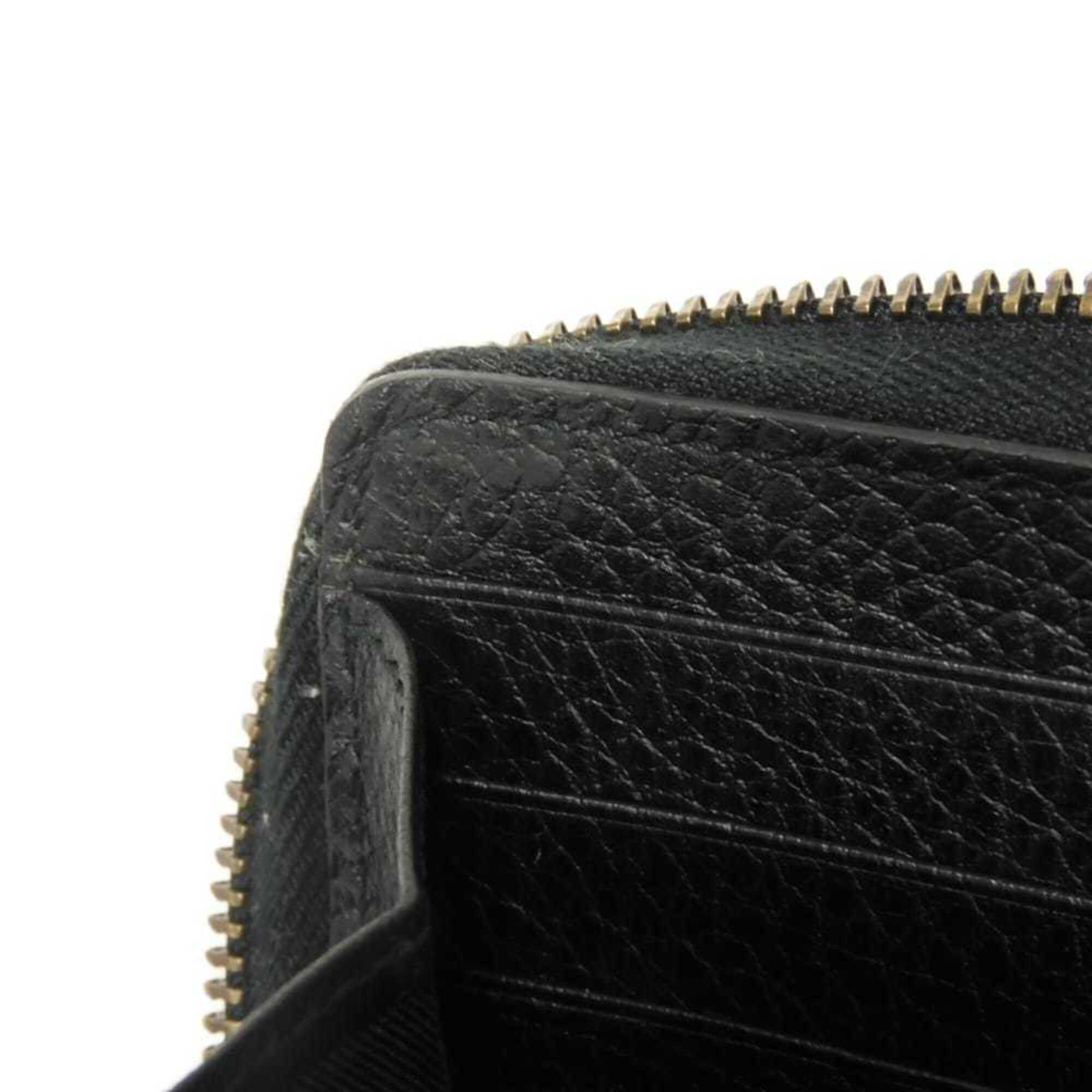 Gucci Black Leather Long Wallet (Bi-Fold) (Pre-Owned)