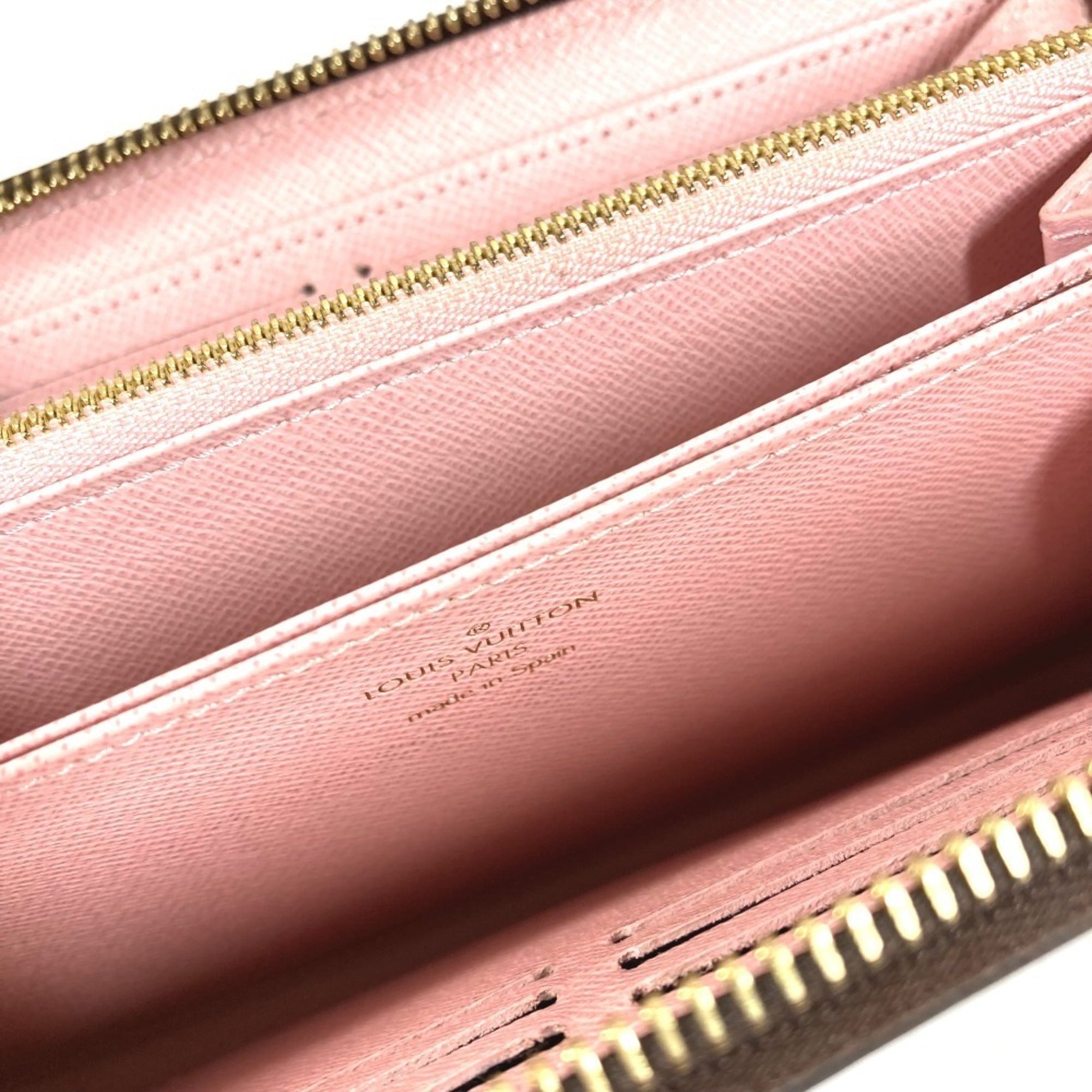 Louis Vuitton Brown Pink Rose Ballerine Monogram Long Wallet (Bi-Fold) (Pre-Owned)